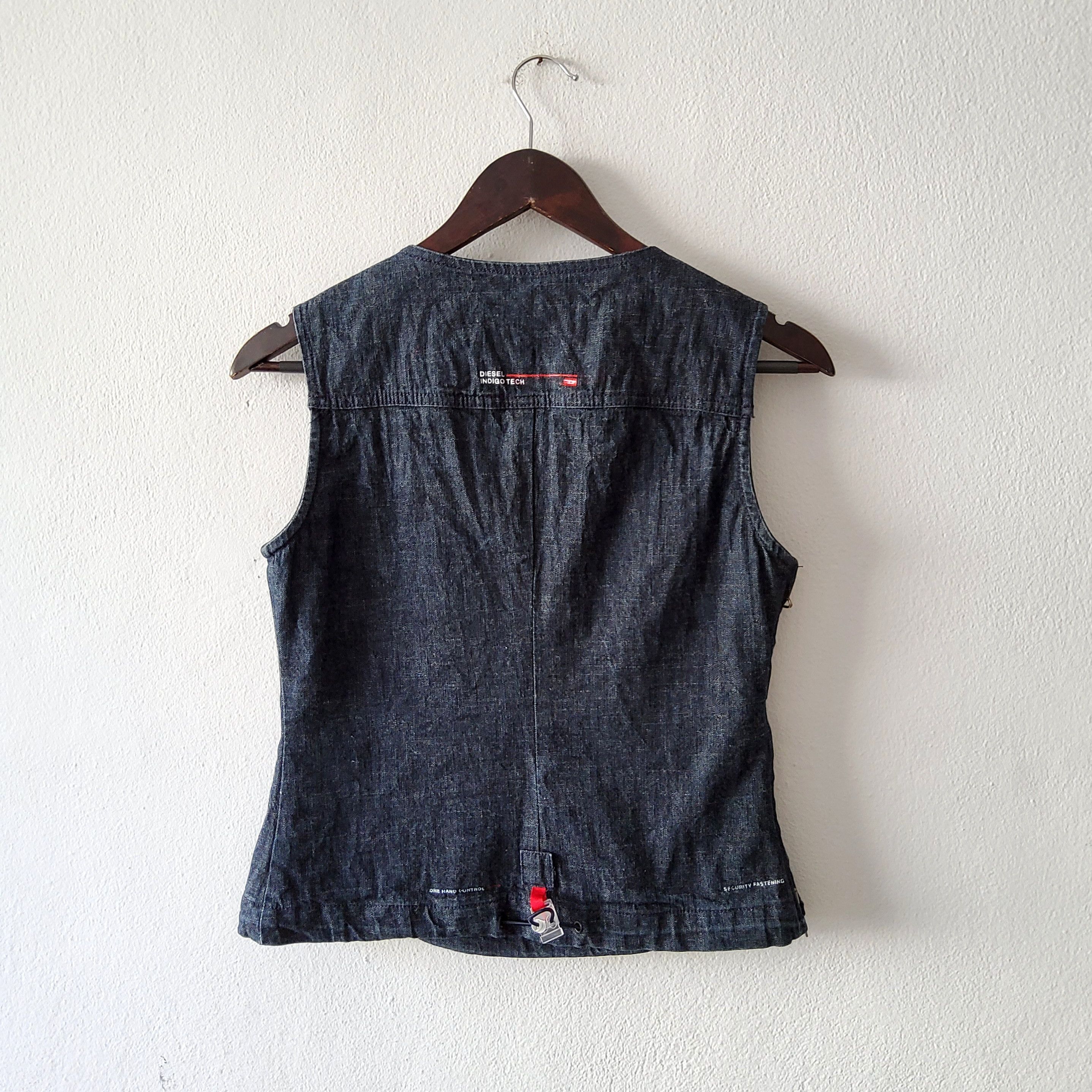 Diesel Diesel rare vintage 90s y2k cargo tech denim vest top Size L / US 10 / IT 46 - 4 Thumbnail
