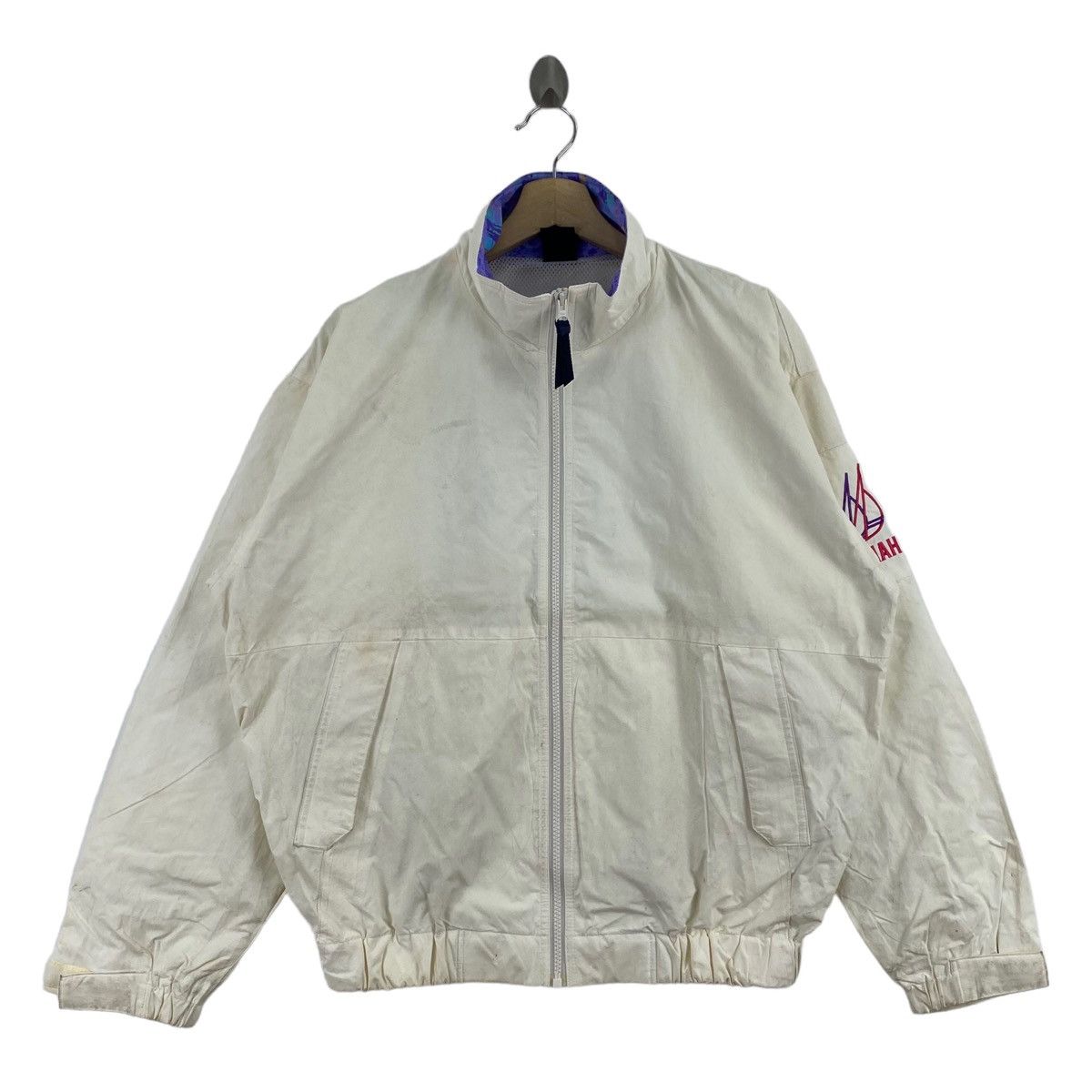 Vintage YAMAHA MOTORCYCLE Racing Sports Windbreaker Bomber