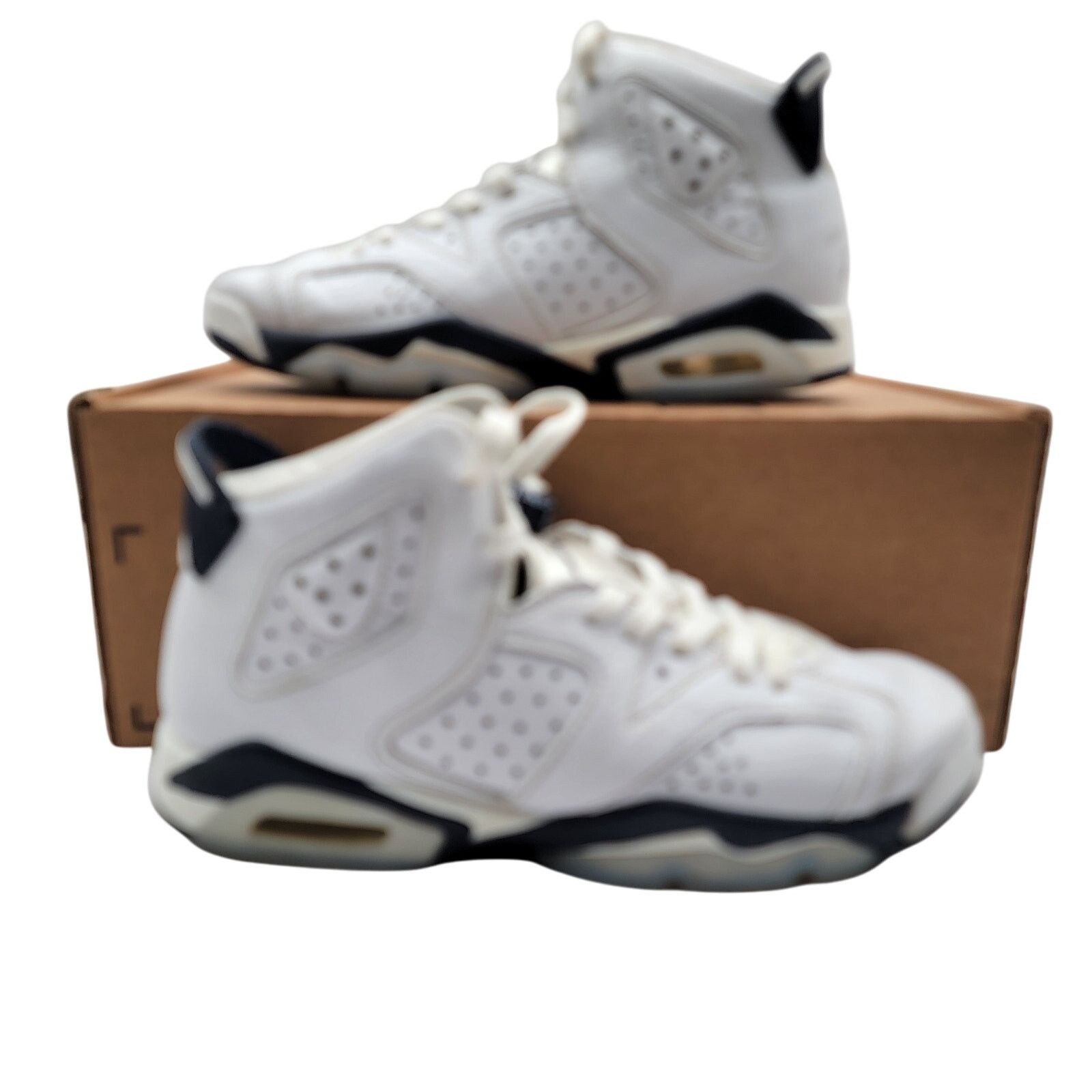 Nike Air Jordan 6 Retro GS 'Midnight Navy' Sz 6Y/7.5W 384665-141 Size US 7.5 / IT 37.5 - 1 Thumbnail