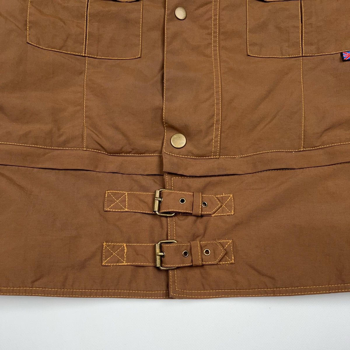 Belstaff Belstaff Gold Label Short Jacket Crop Bomber Zip Brown Biker Size XXL / US 16-18 / IT 52-54 - 4 Thumbnail