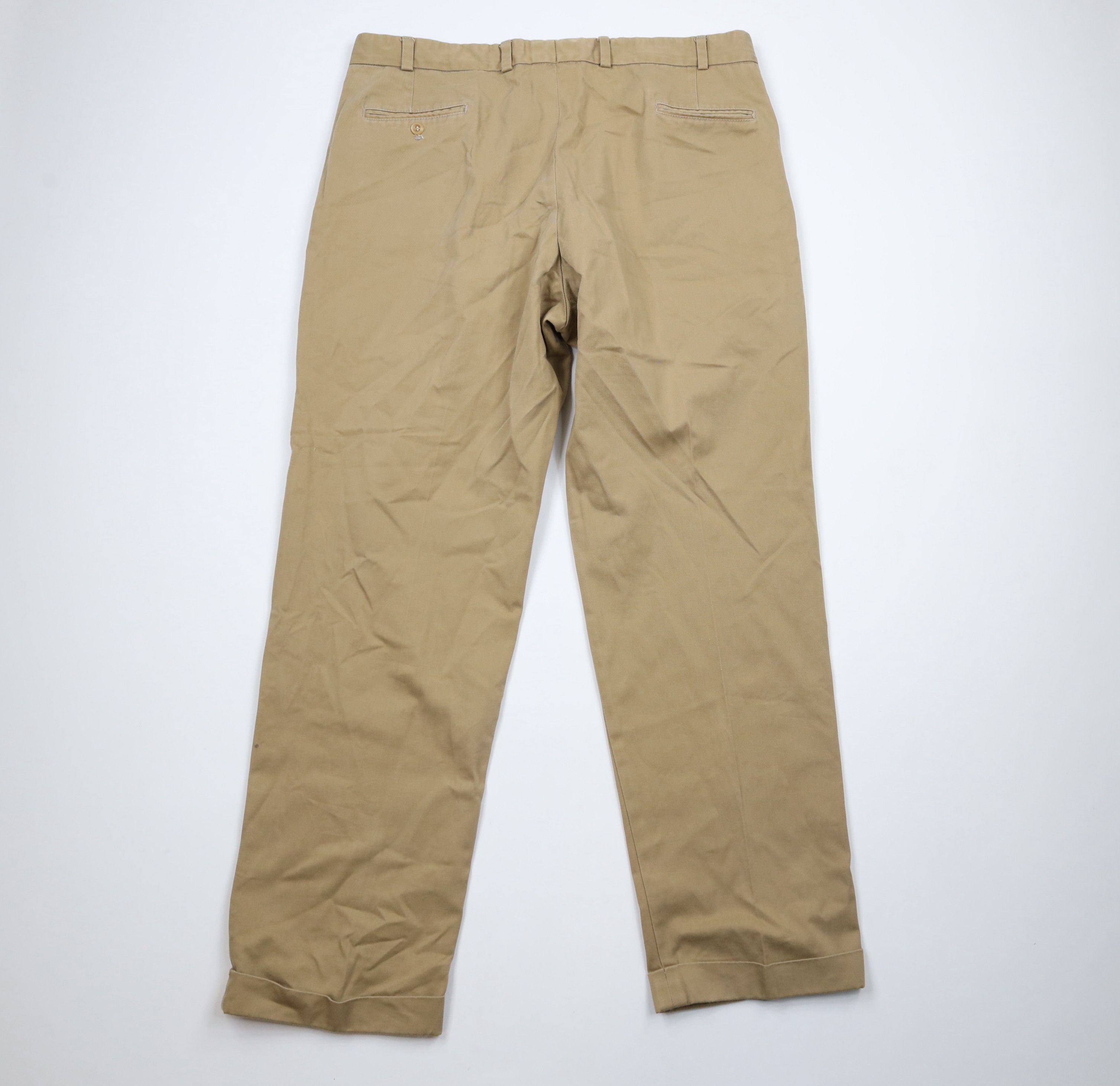 Bills Khakis × Vintage Vintage Bills Khakis Pleated Cotton Twill Pants Beige USA Size US 40 / EU 56 - 9 Thumbnail