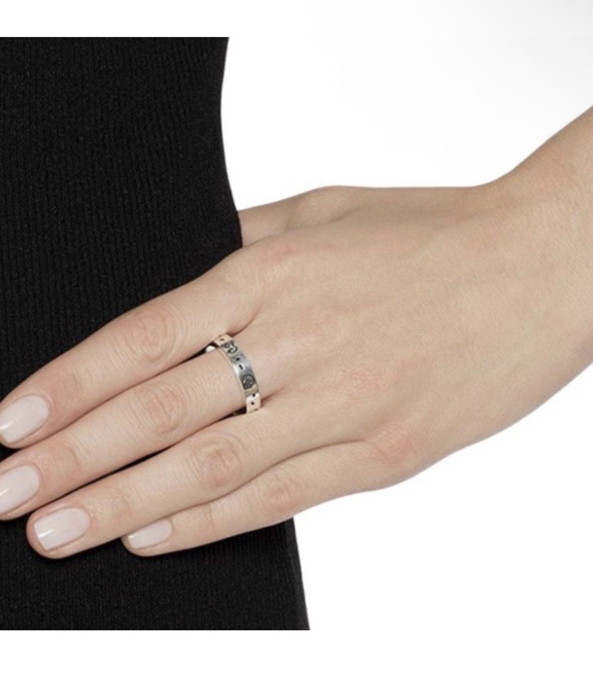 Gucci Gucci GG Ghost Costume Ring Silver Ag925 477932 Size ONE SIZE - 3 Thumbnail