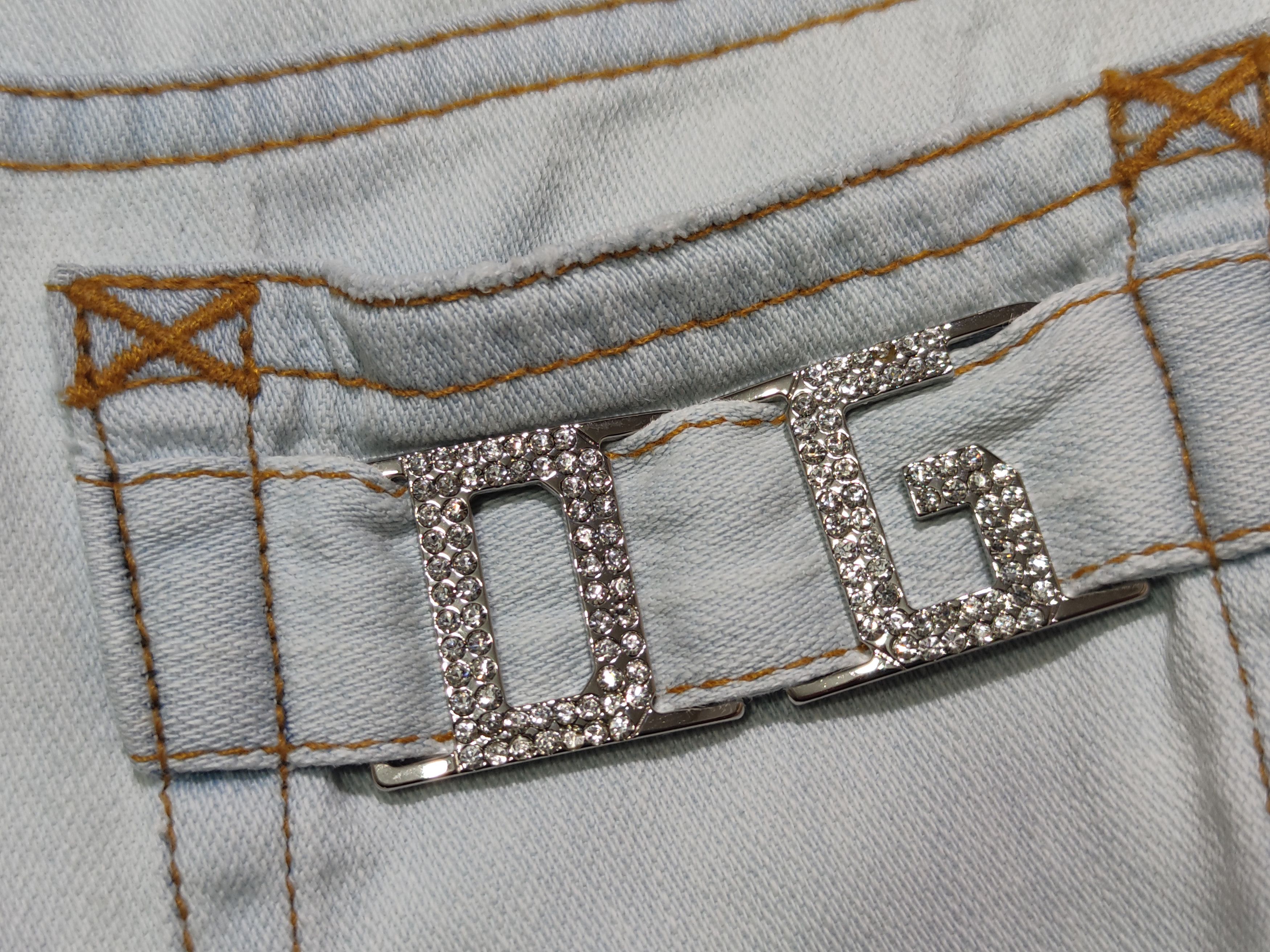 Dolce & Gabbana Vintage Dolce Gabbana Light Blue Distressed Jeans Size 27" / US 4 / IT 40 - 10 Thumbnail
