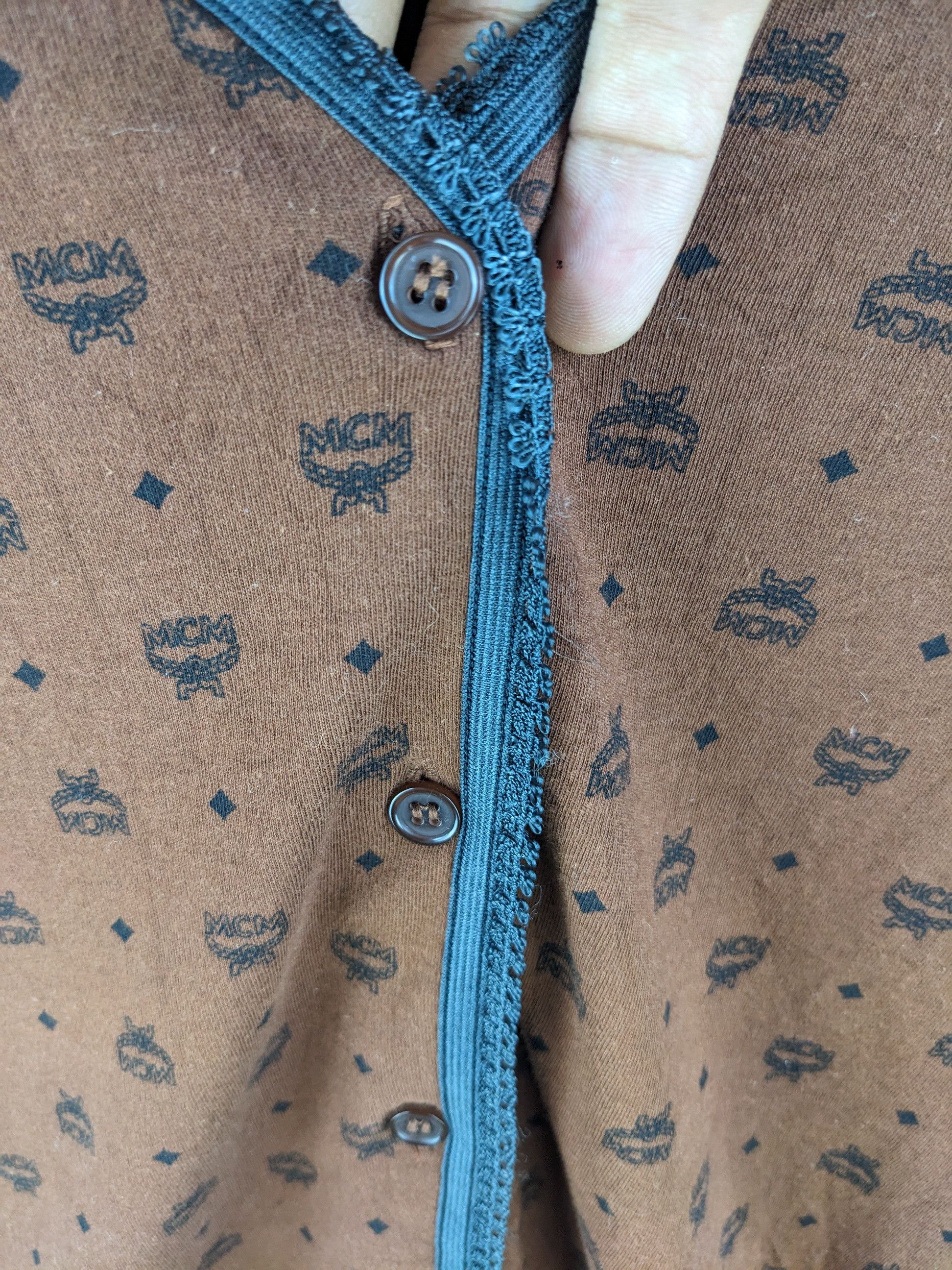 MCM Vintage MCM Monogram Legere Cardigan Size S / US 4 / IT 40 - 11 Thumbnail
