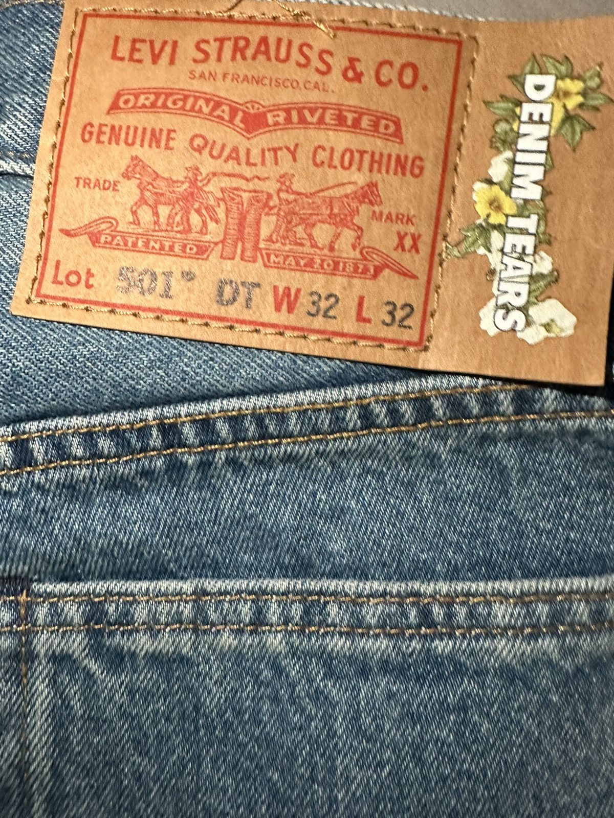 DENIM TEARS Denim Tears x CPFM 4th of July Denim Plant Jean Blue Size US 32 / EU 48 - 3 Thumbnail