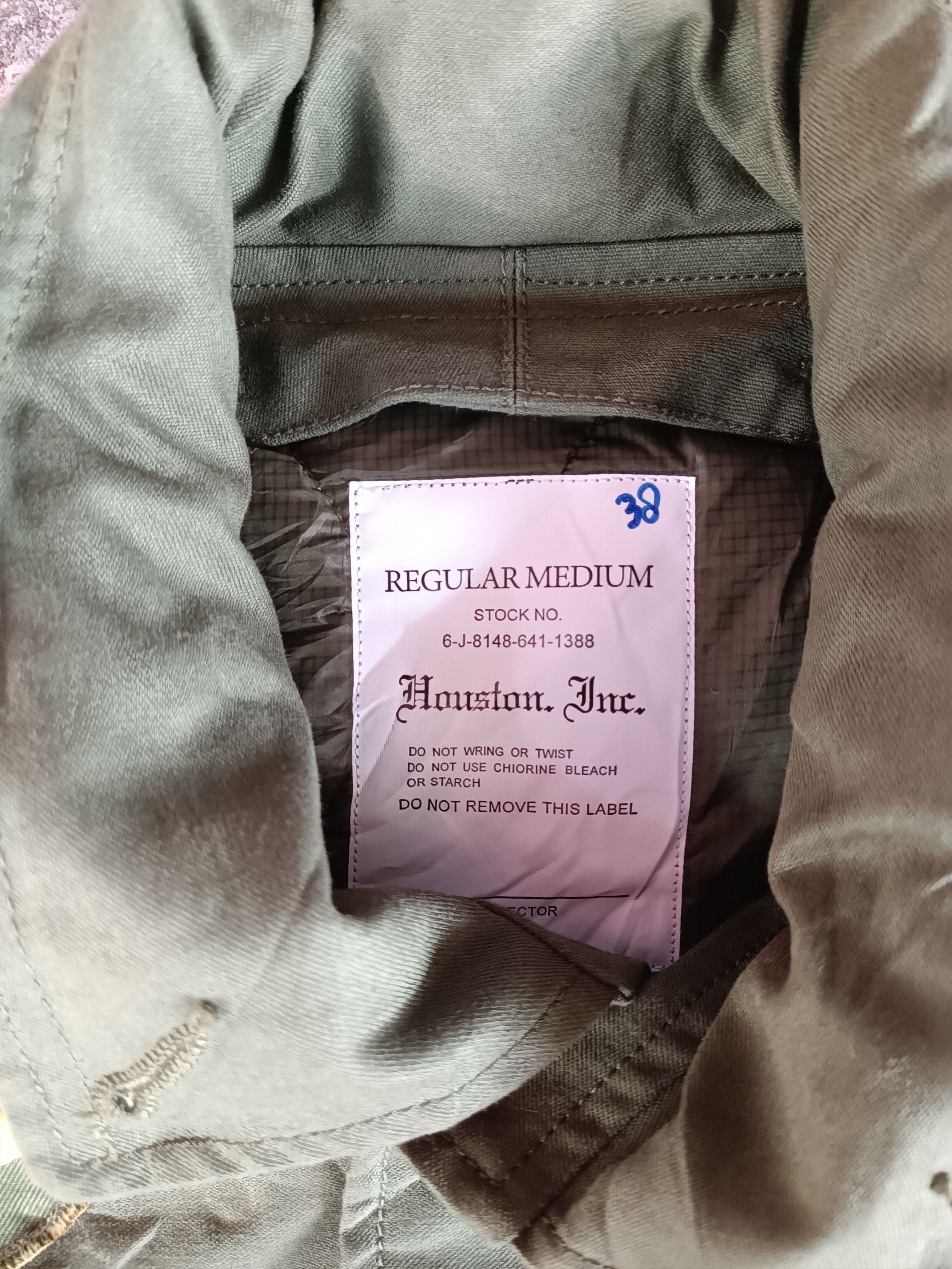 Vintage houston inc jacket millitary Size US M / EU 48-50 / 2 - 5 Thumbnail