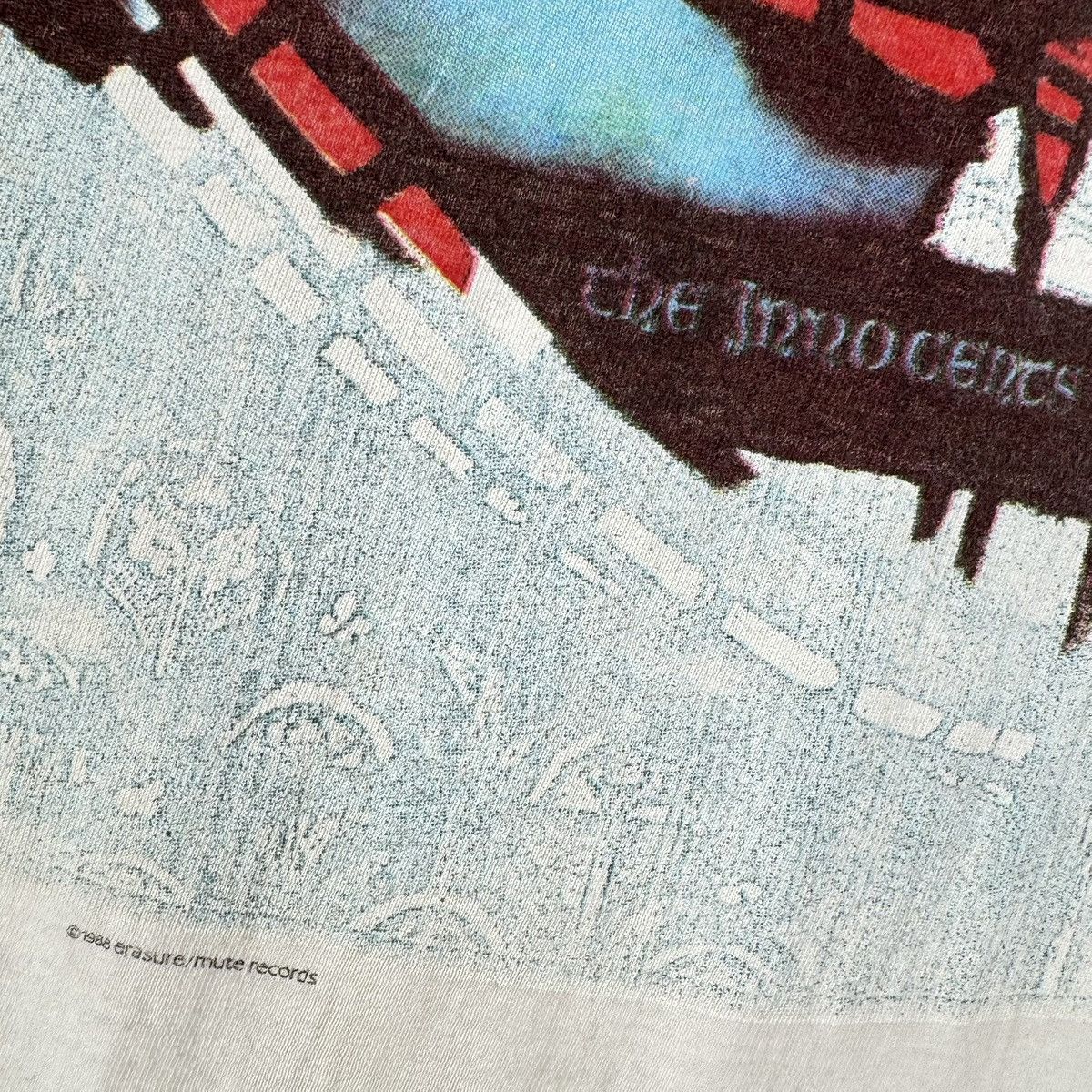Band Tees Vintage 1988 Erasure The Innocents Mute Records Band T Shirt Size US XL / EU 56 / 4 - 5 Thumbnail
