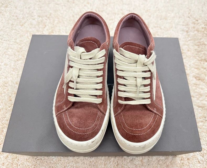 Rick Owens Vintage Suede Low Top Sneakers-dmc