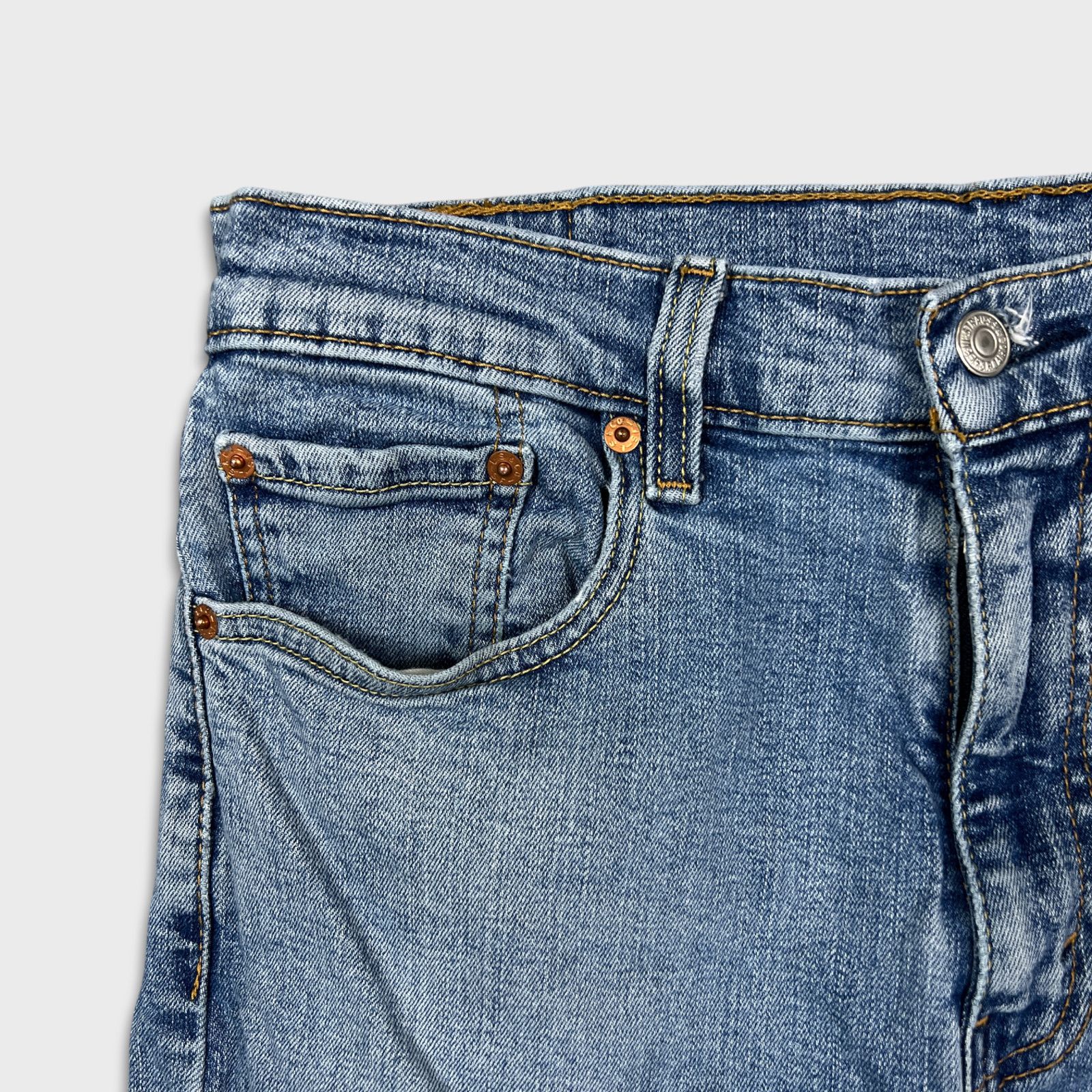 Levi's × Vintage Levi's 502 Jeans Mens 32x28 Regular Taper Fit Denim Pants Size US 32 / EU 48 - 3 Thumbnail