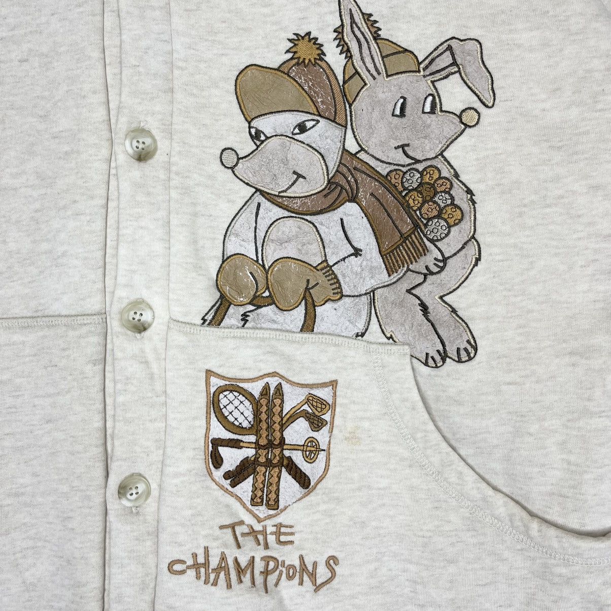 Jean Charles De Castelbajac × Vintage Vintage JC De Castelbajac The Champion Rat Button Jacket Size US L / EU 52-54 / 3 - 7 Thumbnail