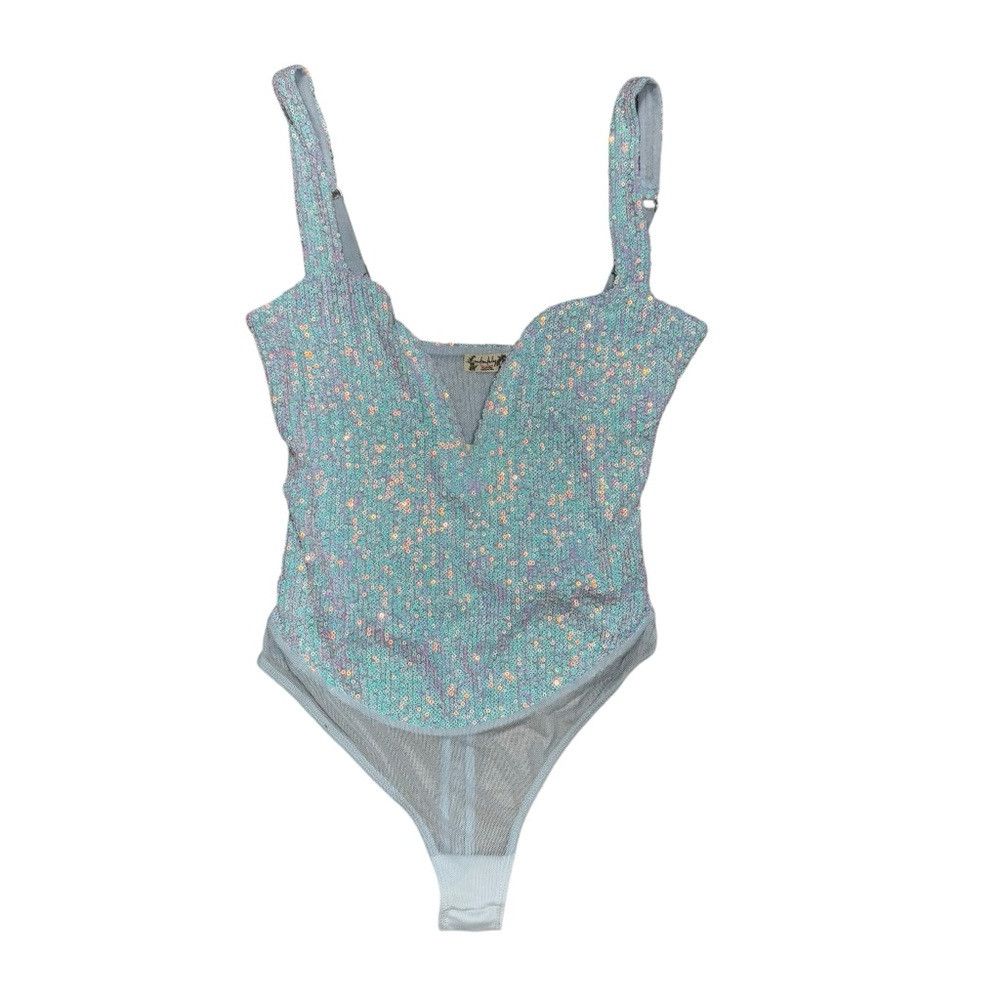 Free People NWT New Free People Intimately FP Sparks Fly Icy Blue Bodys Size XS / US 0-2 / IT 36-38 - 2 Thumbnail