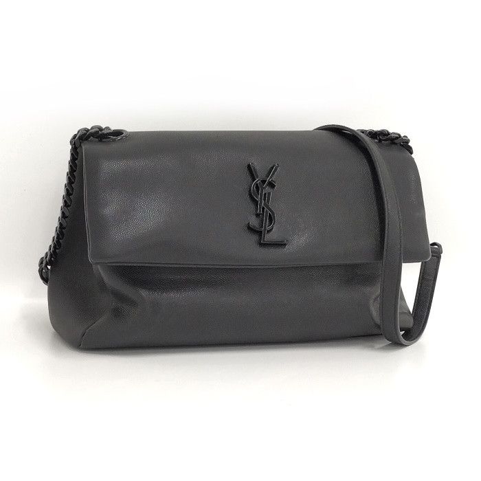 image of YVES Saint Laurent Chain Shoulder Bag West Hollywood Leather Black, Women's