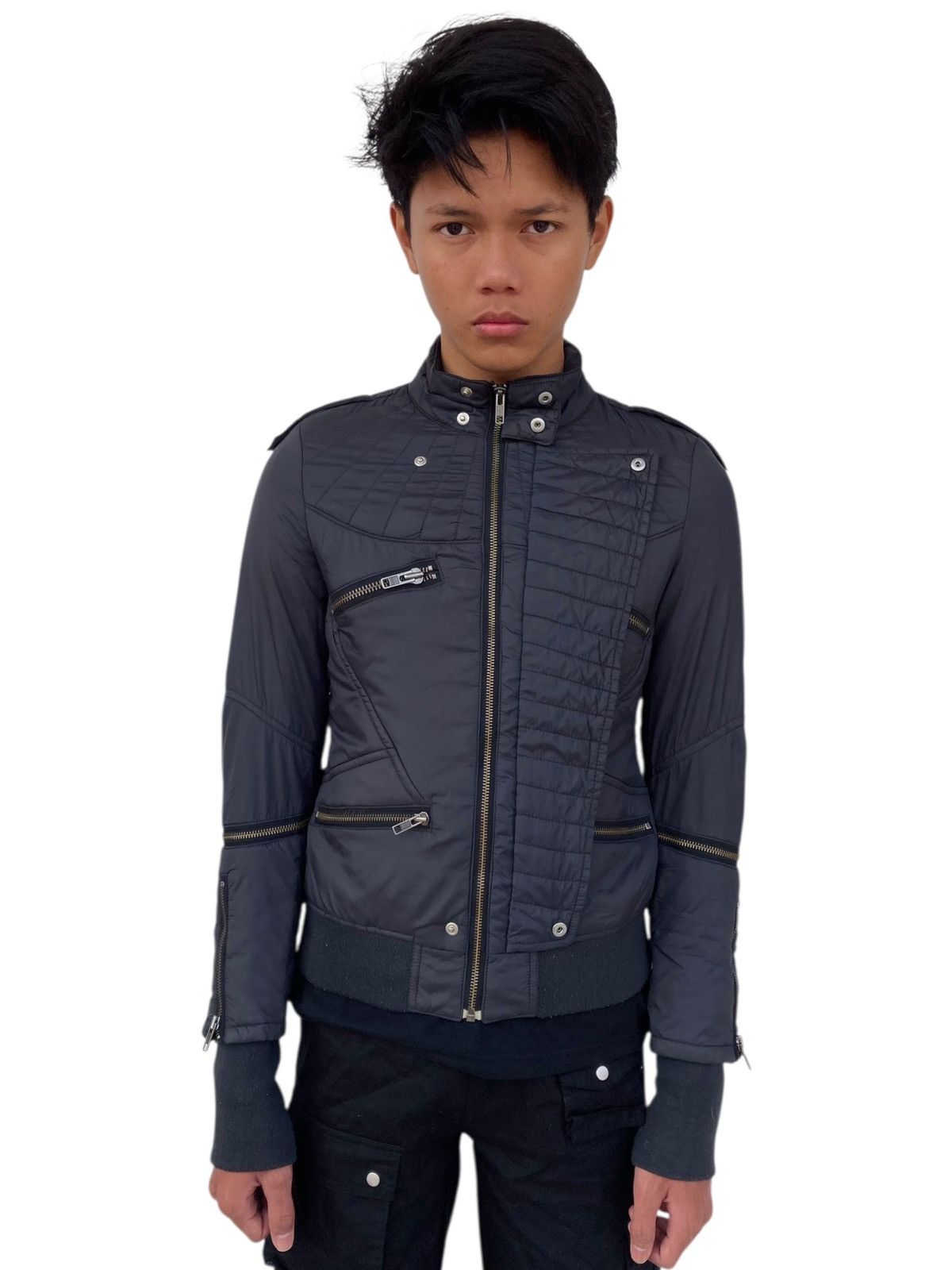 If Six Was Nine 2000s SLY - Multizip Cyber Jacket Size US M / EU 48-50 / 2 - 2 Thumbnail