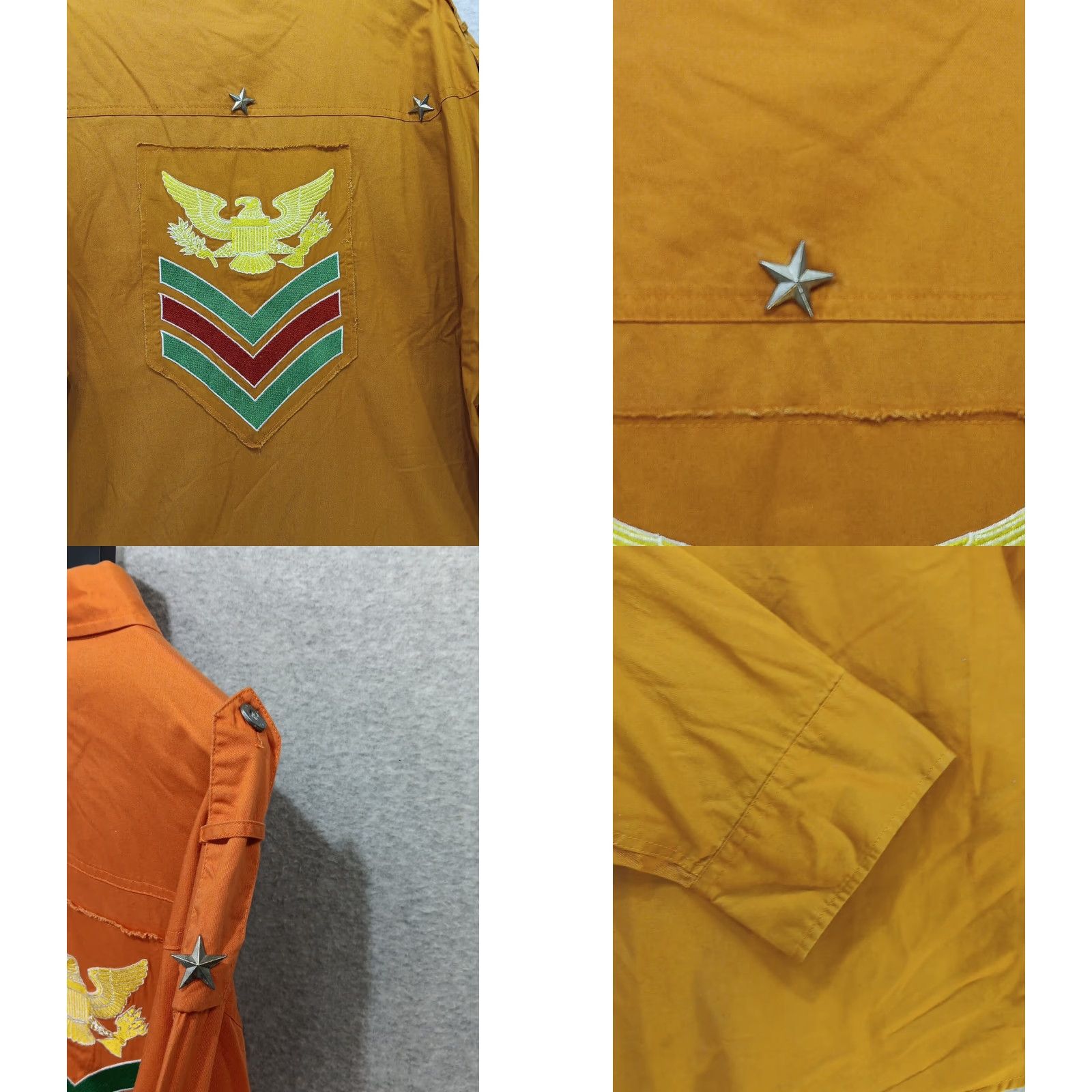 Vintage Tool Jeans Men’s Urban Force Shirt 2XL Orange Military Long Sleeve Button-Up EUC LS Shirt Men Orange Military 2XL Size US XXL / EU 58 / 5 - 8 Thumbnail