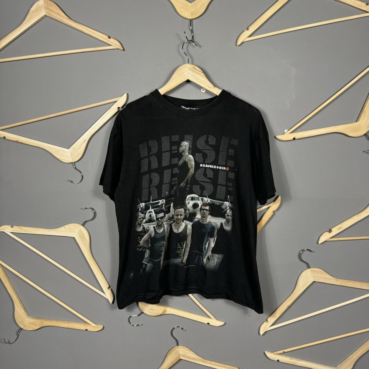 Band Tees Vintage 2004 Rammstein Raise Raise Band T-shirt Size US M / EU 48-50 / 2 - 1 Thumbnail
