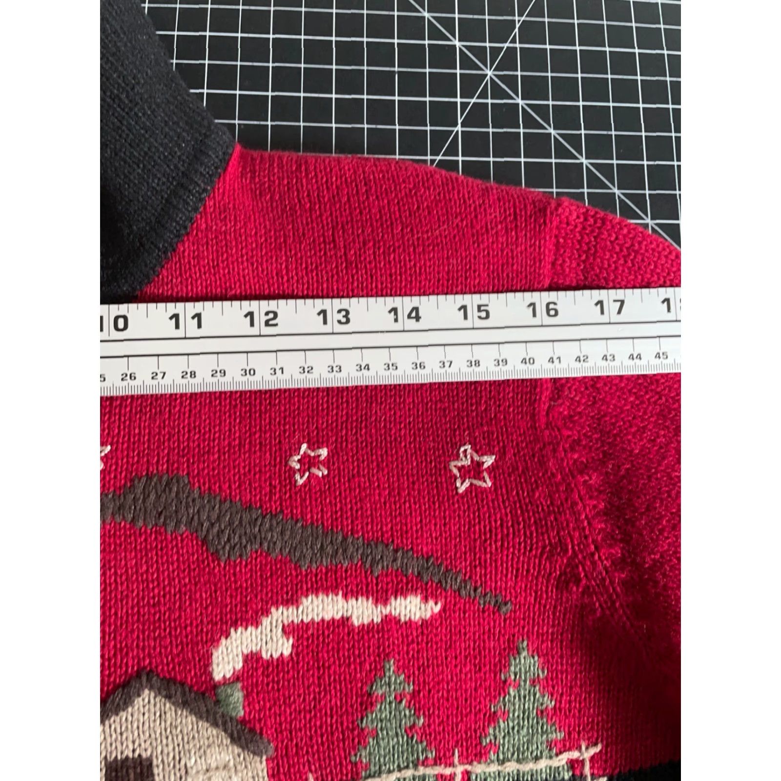 Vintage VINTAGE Hand Embroidered Scenic Nature Zip Cardigan Women's Large Black Red Moose 2002 Size L / US 10 / IT 46 - 7 Thumbnail