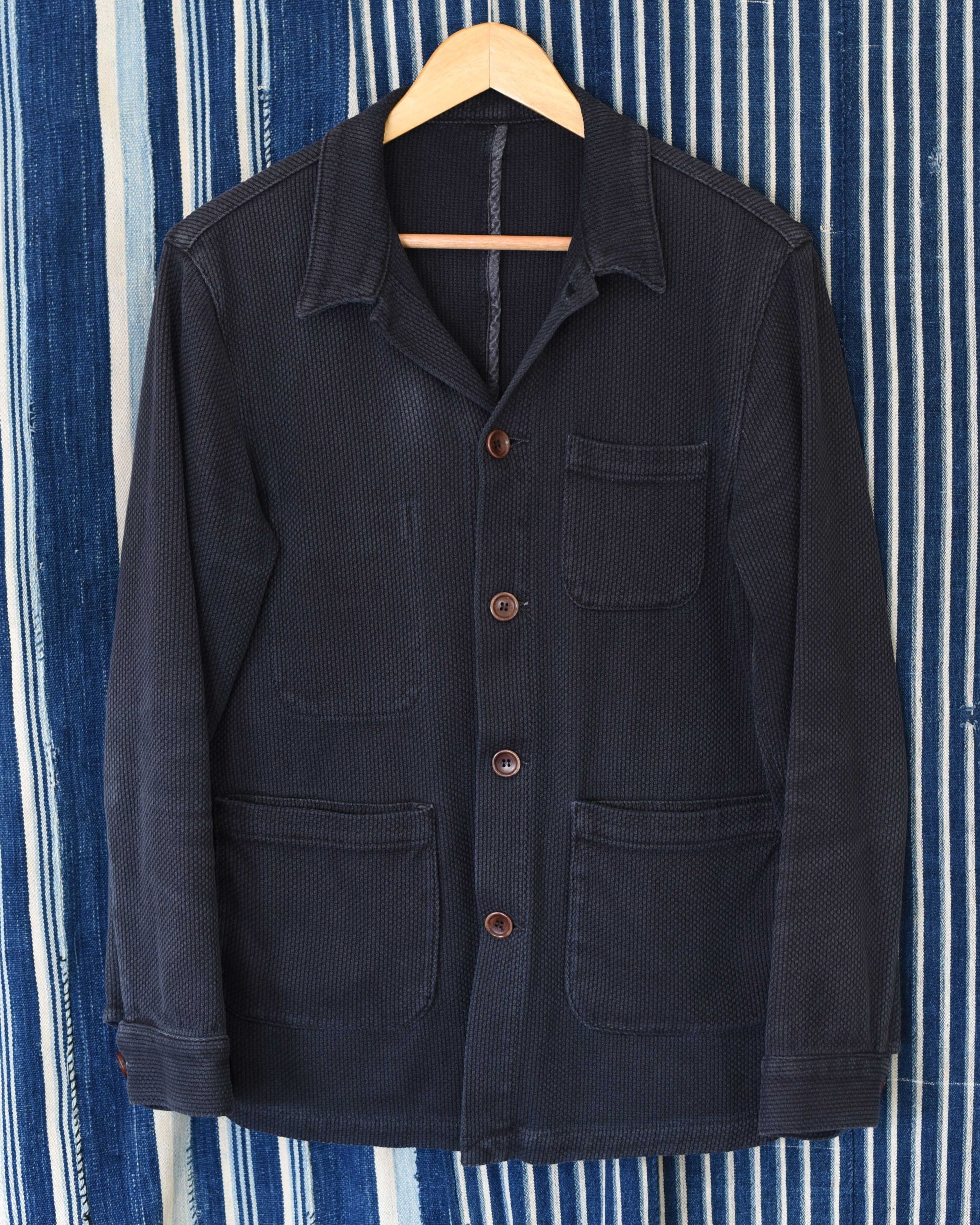 Epaulet Epaulet NYC LA Doyle Chore Coat Jacket - Black Sashiko 38 M Size US M / EU 48-50 / 2 - 2 Thumbnail