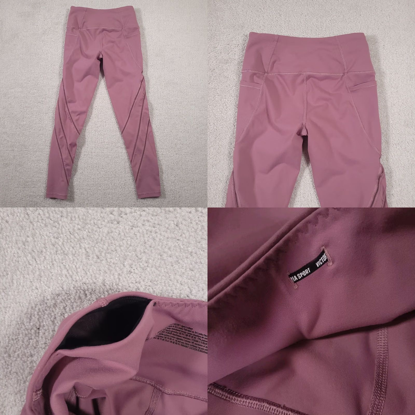 Victoria's Secret Victoria's Secret Sport Leggings Women Small Pink Mauve Knockout Tight Pockets Size 28" / US 6 / IT 42 - 9 Thumbnail