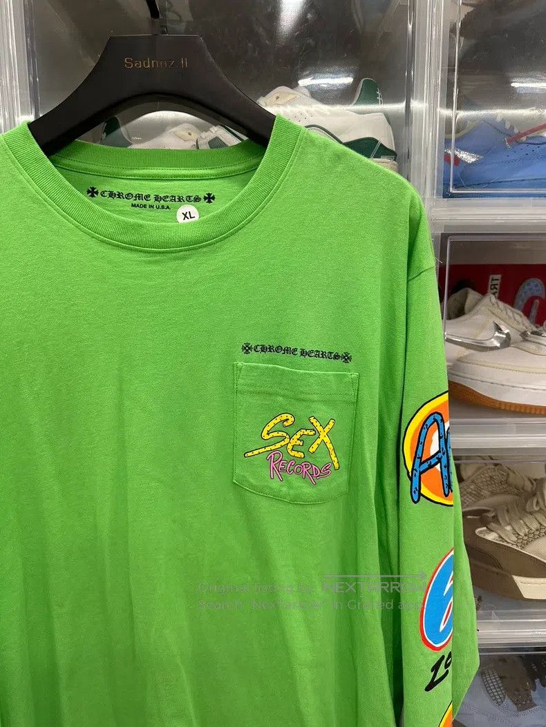 Chrome Hearts CHROME HEARTS Size XL Mattyboy graffiti Apple Green Long Sl Size US XL / EU 56 / 4 - 2 Thumbnail