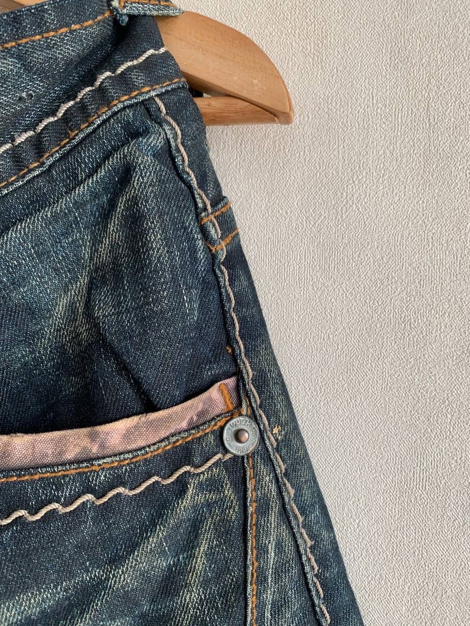 If Six Was Nine × Japanese Brand × Le Grande Bleu (L.G.B.) TOUGH JEANSMITH RUSTY BACKLE BACK JEANS Size US 32 / EU 48 - 5 Thumbnail