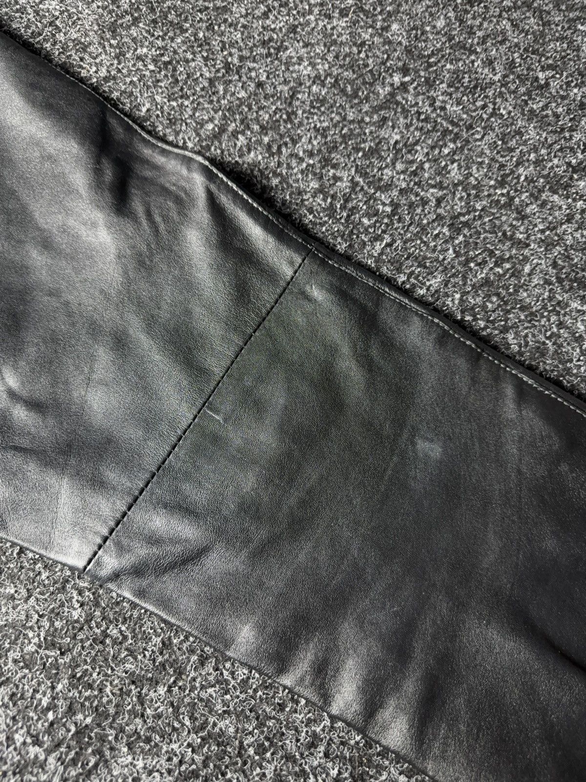 Leather Y2K Vintage Leather Pants Opium Style Alt Biker USA Rare Size US 28 / EU 44 - 19 Thumbnail
