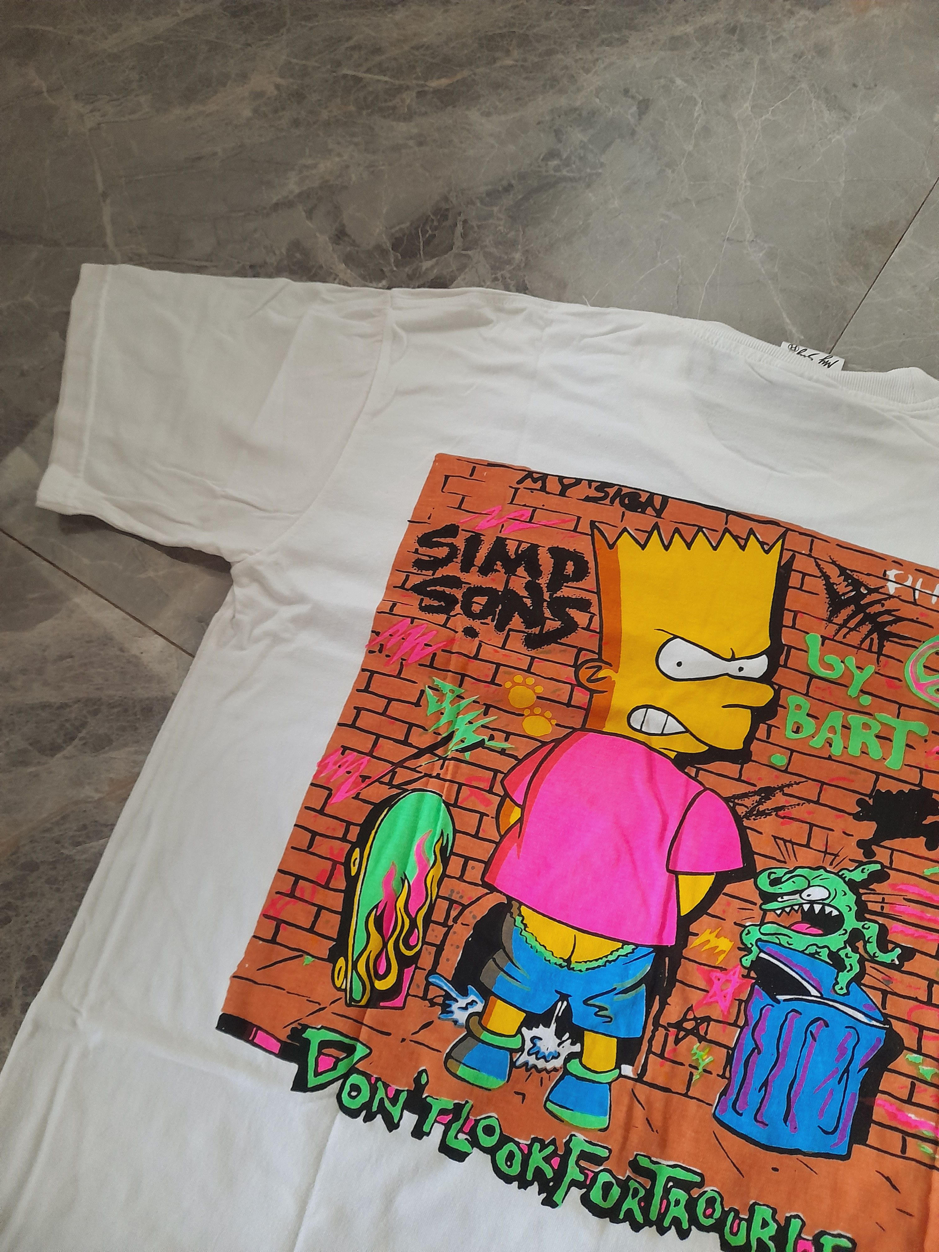 Cartoon Network Shirt bart simpsons 💥great item💥 Size US M / EU 48-50 / 2 - 4 Thumbnail
