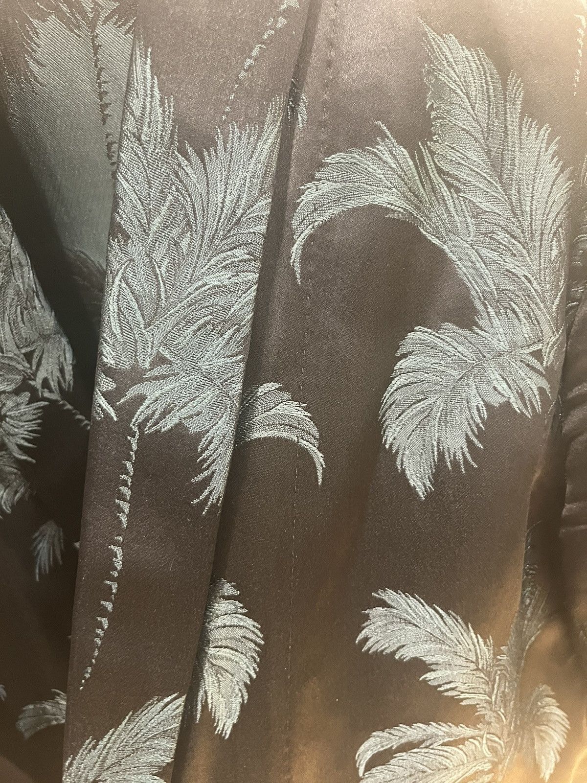 Saint Laurent Paris shawl lapel silk jacquard jacket and pants Size 46R - 19 Thumbnail