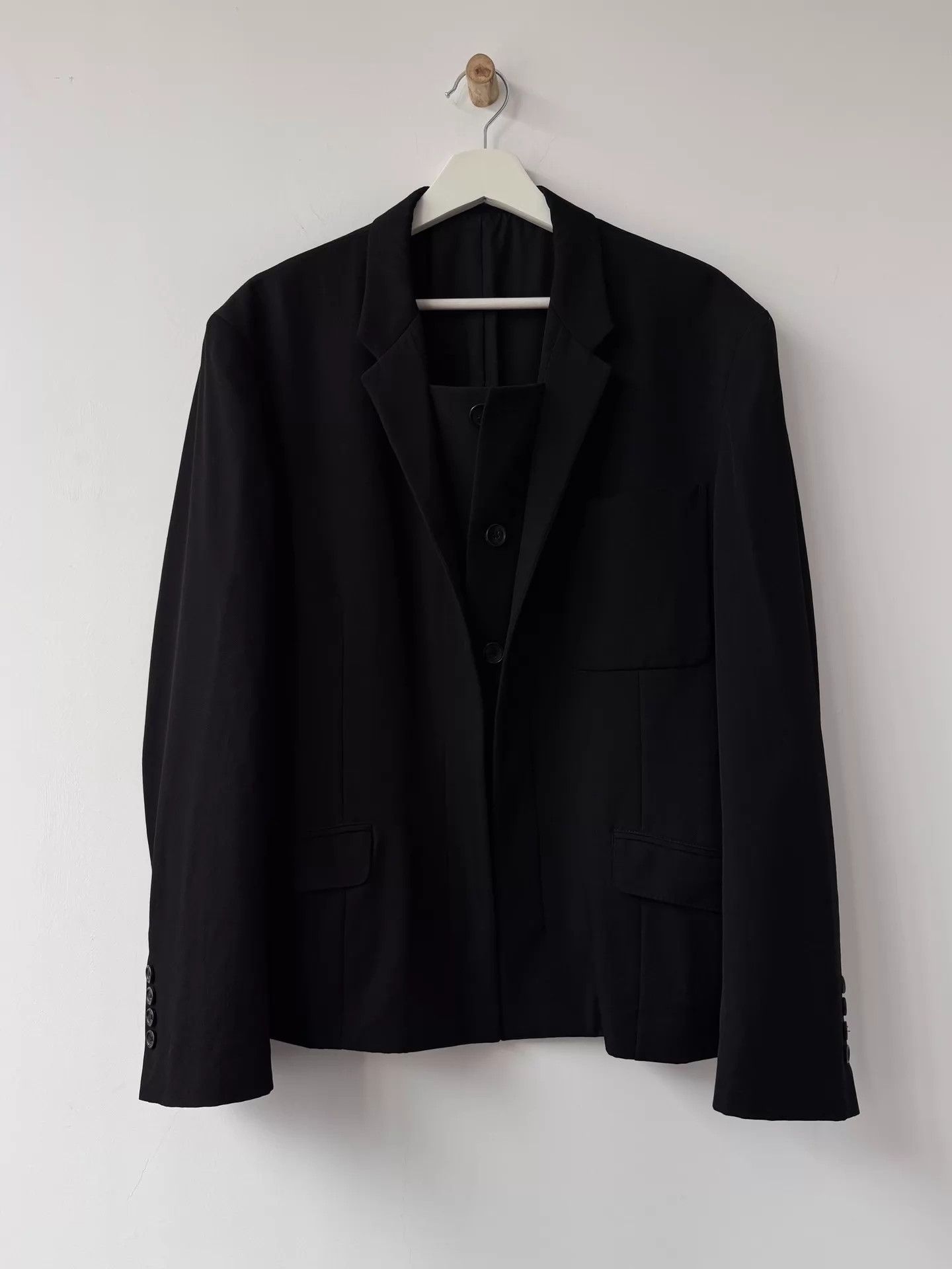 Yohji Yamamoto Yohji Yamamoto PH 21AW DL Blazer 100% Gaba Wool 2 Size US M / EU 48-50 / 2 - 1 Thumbnail