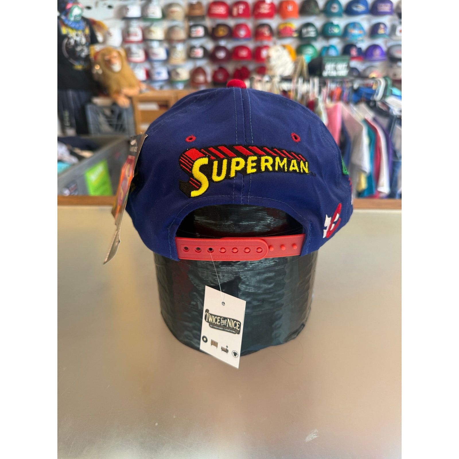 Chase Authentics Youth Superman Racing Quaker State Hat NWT Size ONE SIZE - 3 Thumbnail