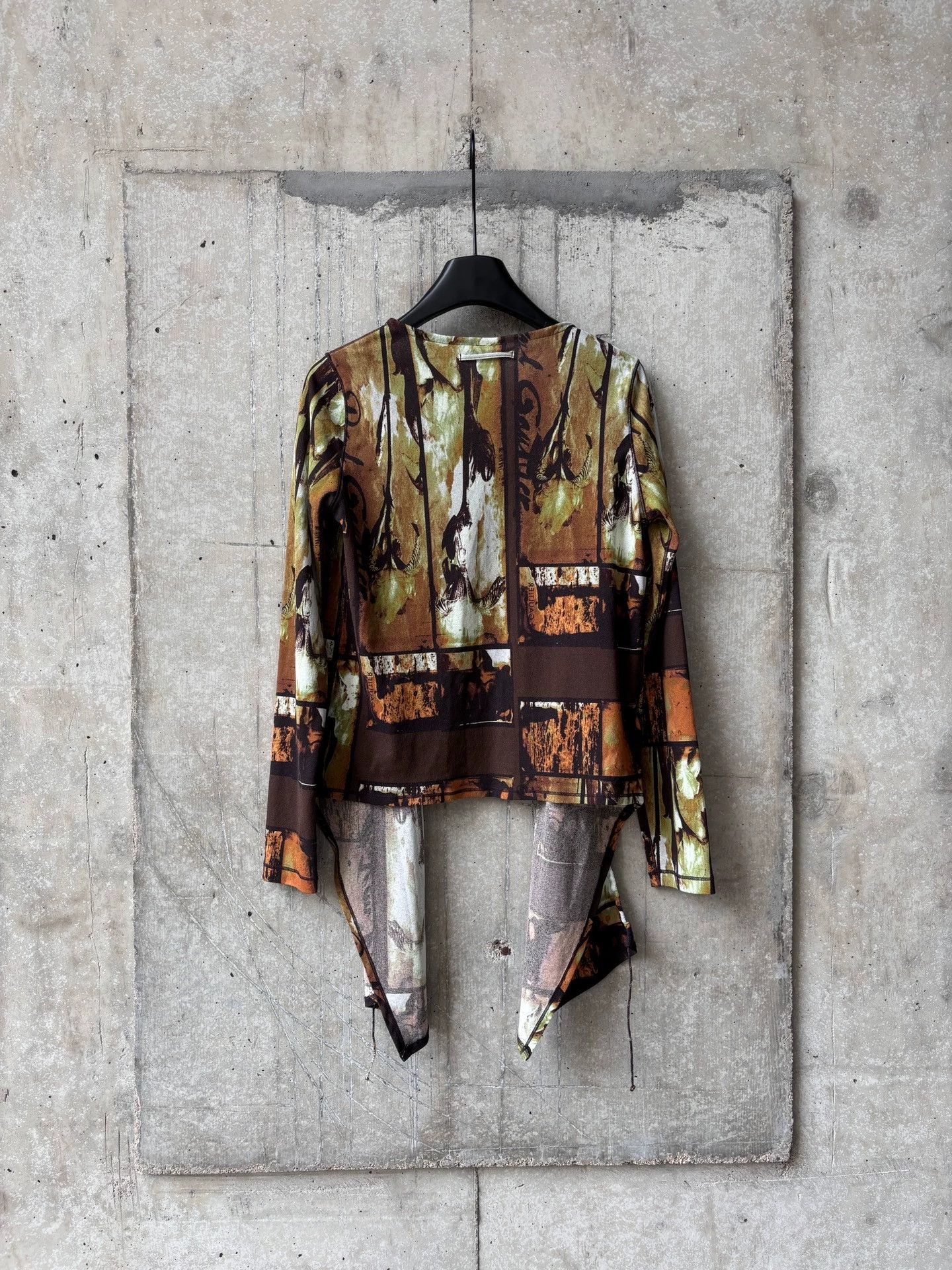 Jean Paul Gaultier JPG Vintage Rare Oil Painting Print Cardigan Adjustable Tie Size S / US 4 / IT 40 - 6 Thumbnail