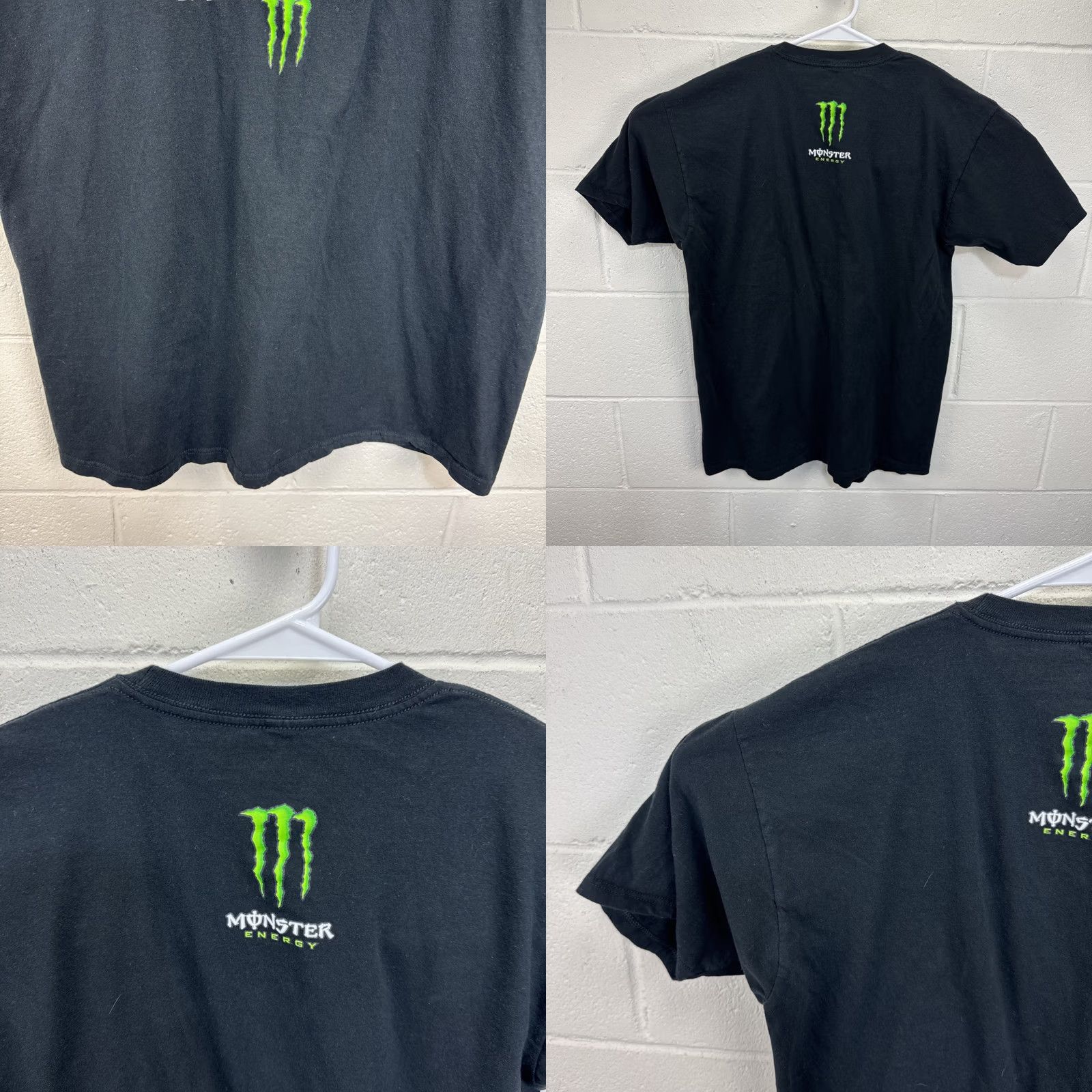 Logo 7 VINTAGE Monster Energy Logo Graphic T Shirt Mens XL Black Green Y2K Skate Logo Size US XL / EU 56 / 4 - 8 Thumbnail