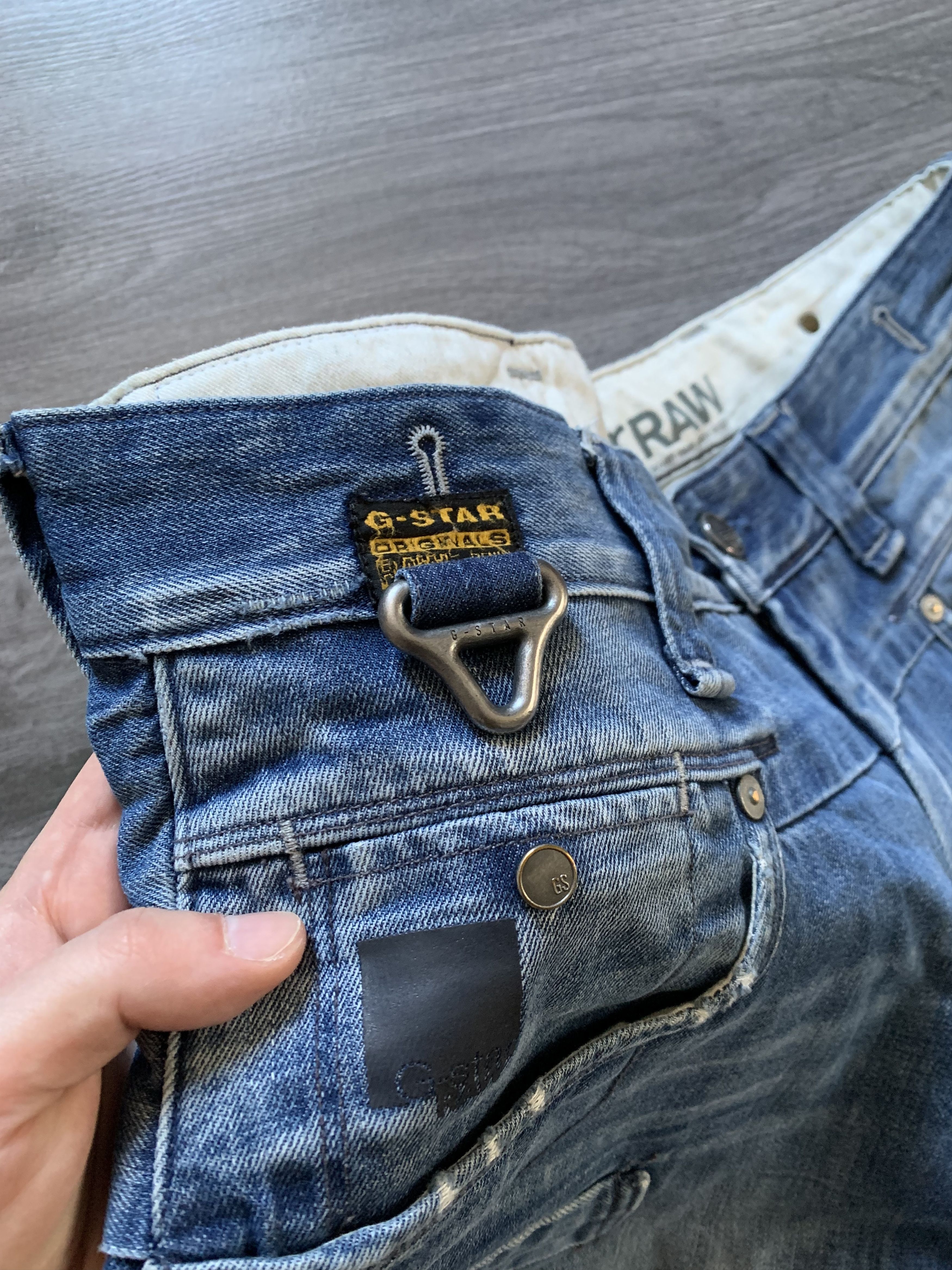 G-Star Vintage G Star Raw Engineered Cargo Denim Shorts Size US 34 / EU 50 - 4 Thumbnail