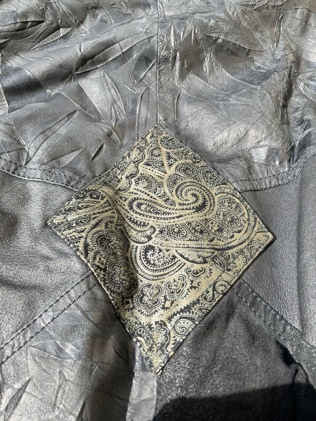 Vintage Vintage leather bomber jacket Size S / US 4 / IT 40 - 4 Thumbnail
