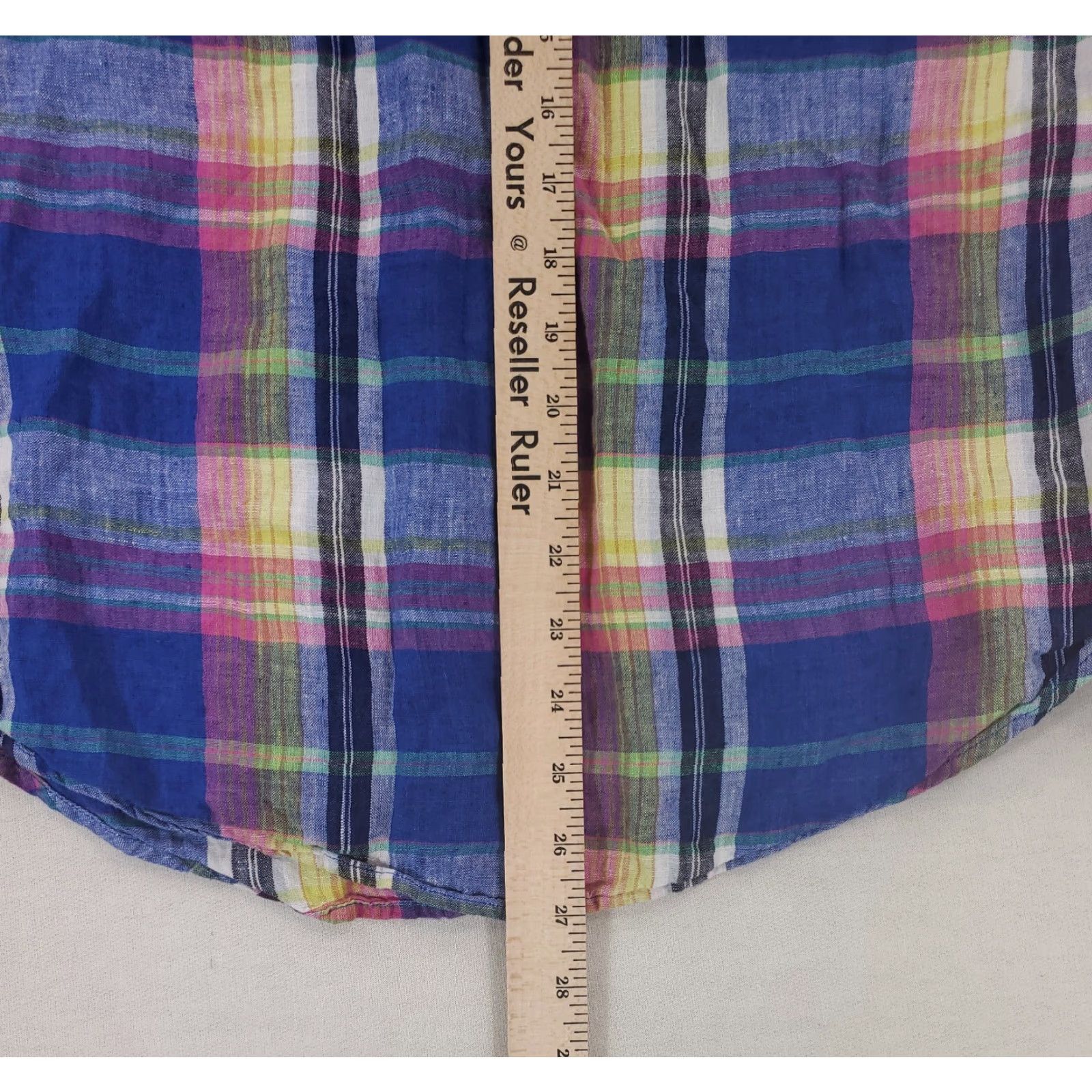 Polo Ralph Lauren Polo Ralph Lauren Plaid Linen Button-Up Shirt Mens L Long Sleeve Multicolor Classic Fit Size US L / EU 52-54 / 3 - 6 Thumbnail