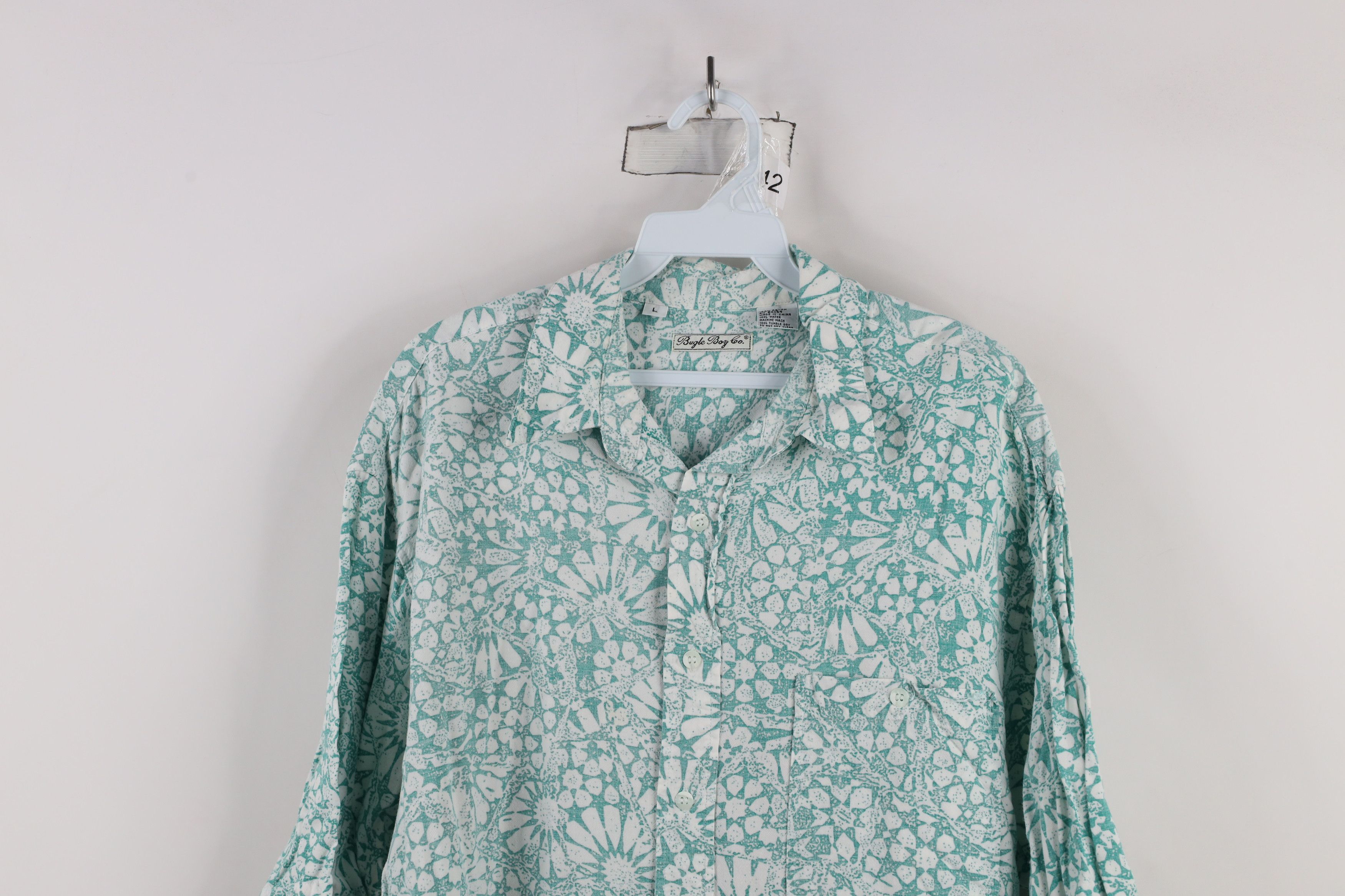 Vintage Vintage 90s Streetwear All Over Print Surfing Button Shirt Size US L / EU 52-54 / 3 - 2 Thumbnail