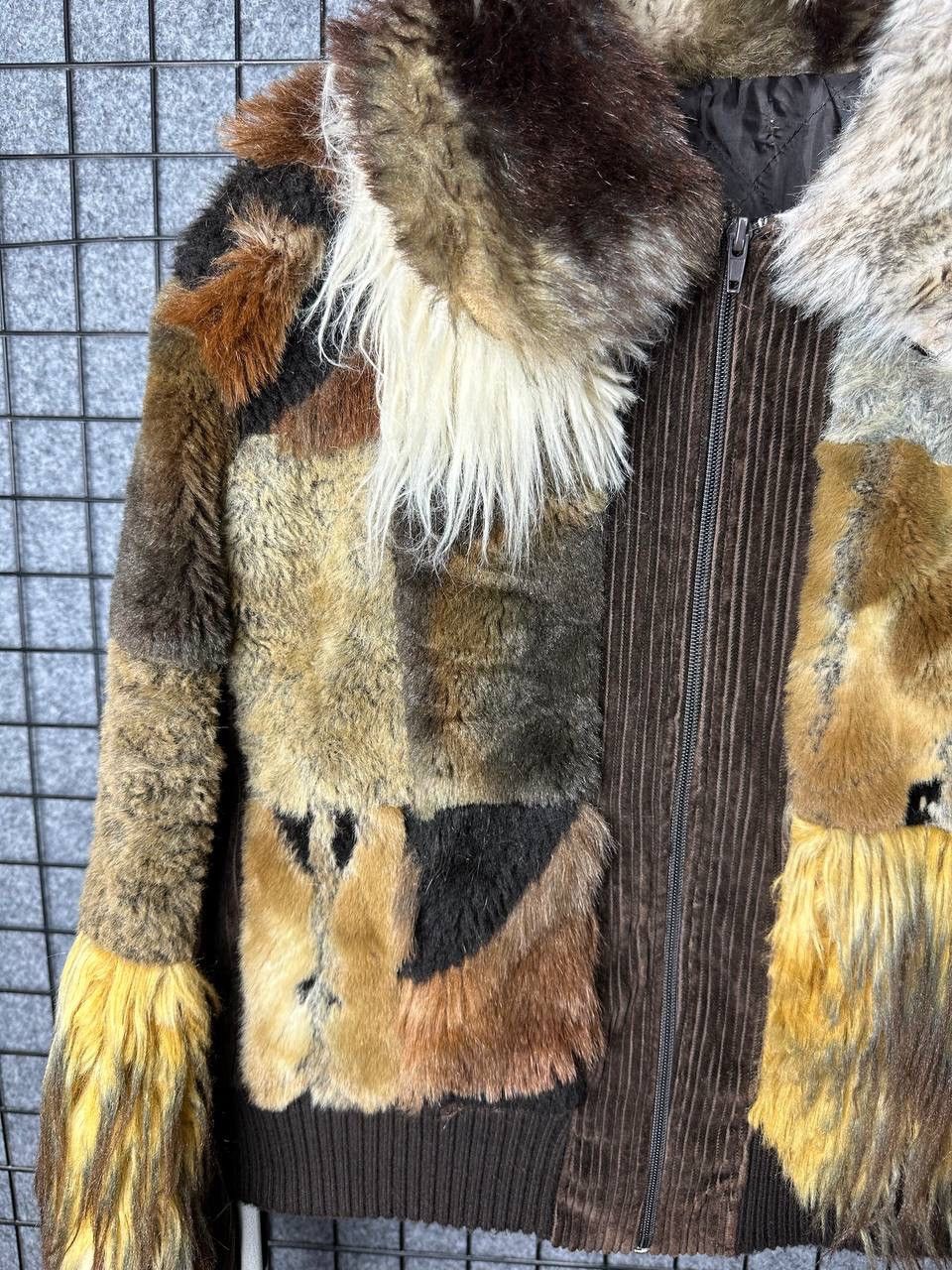 Japanese Brand Avant garde Fur faux coat jacket womans size M/L Size M / US 6-8 / IT 42-44 - 3 Thumbnail