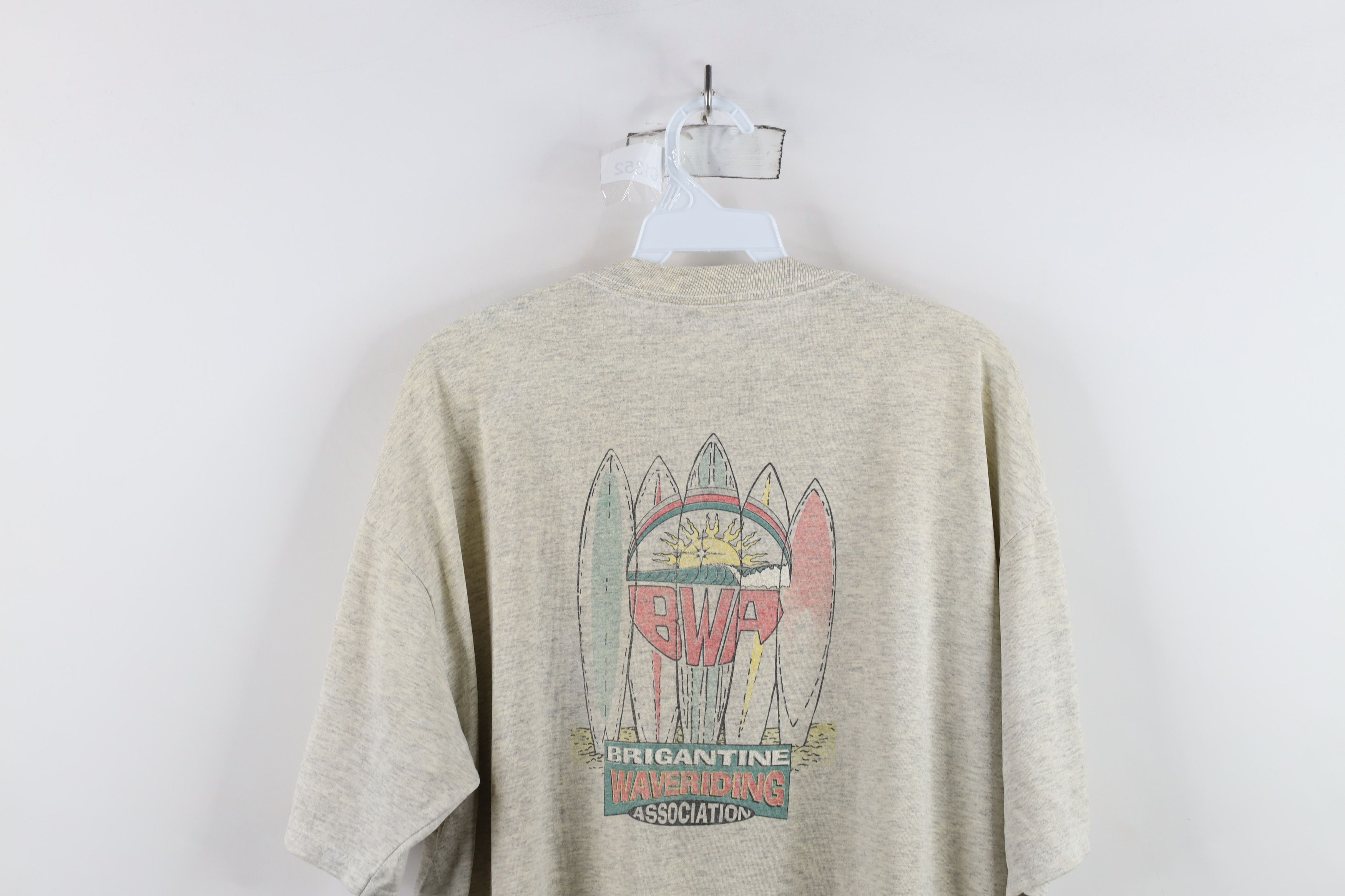 Vintage Vintage 90s Brigantine Waveriding Association T-Shirt Size US XL / EU 56 / 4 - 11 Thumbnail