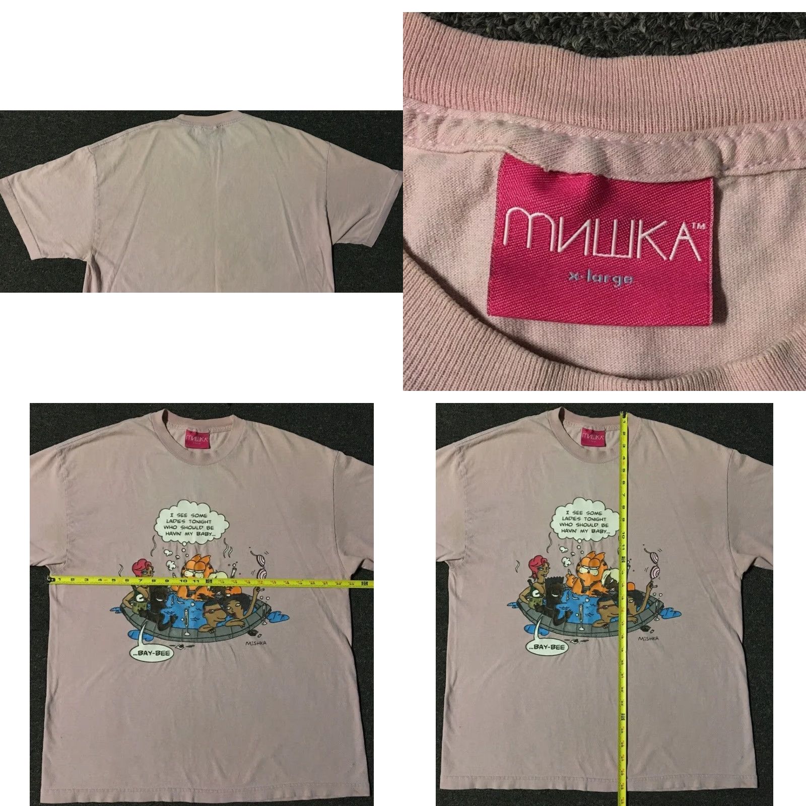 Vintage VINTAGE Mishka Bart Simpson Pink T-Shirt XL Mens Cartoon Biggie 90s 80s Grunge Punk Rap Hip Hop Retro Streetwear Shirt Size US XL / EU 56 / 4 - 9 Thumbnail