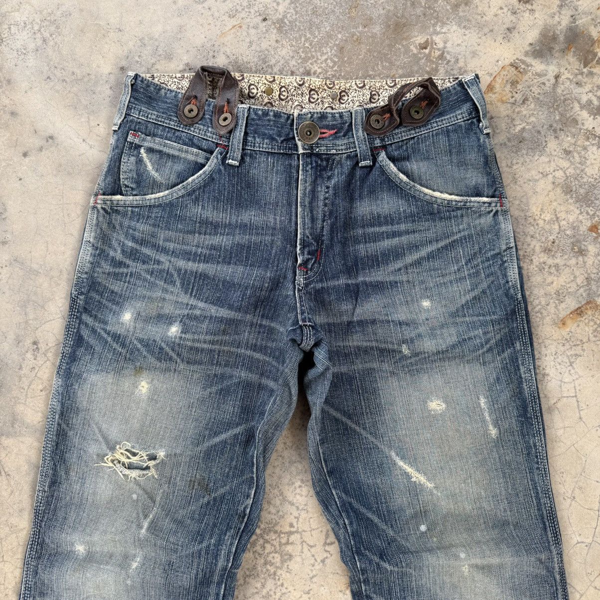 Edwin VINTAGE EDWIN BLUE TRIP FADED JEAN DENIM PANTS Size US 35 - 3 Thumbnail