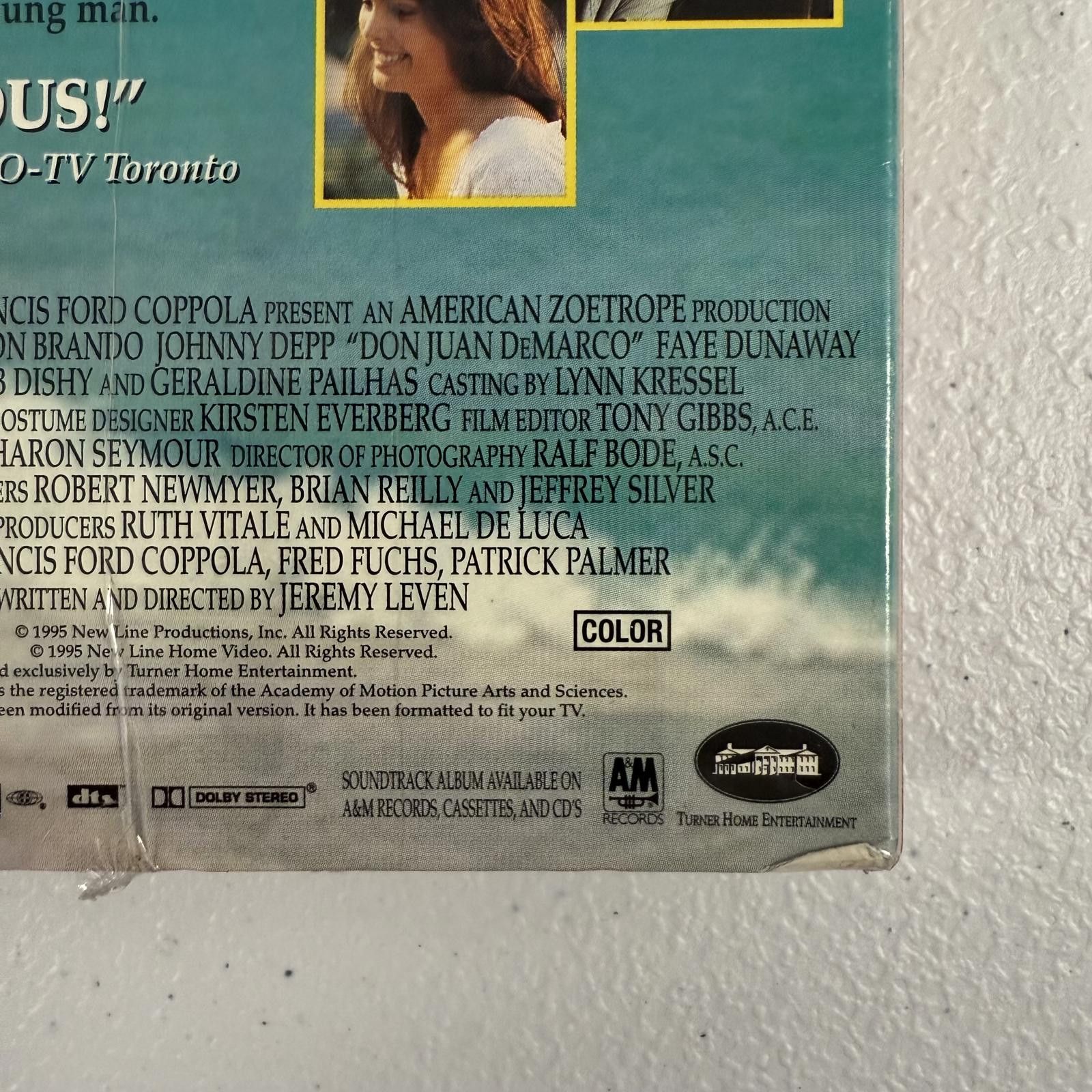 Designer Don Juan DeMarco VHS 1995 Brando Depp DS SEALED RARE Size ONE SIZE - 5 Thumbnail