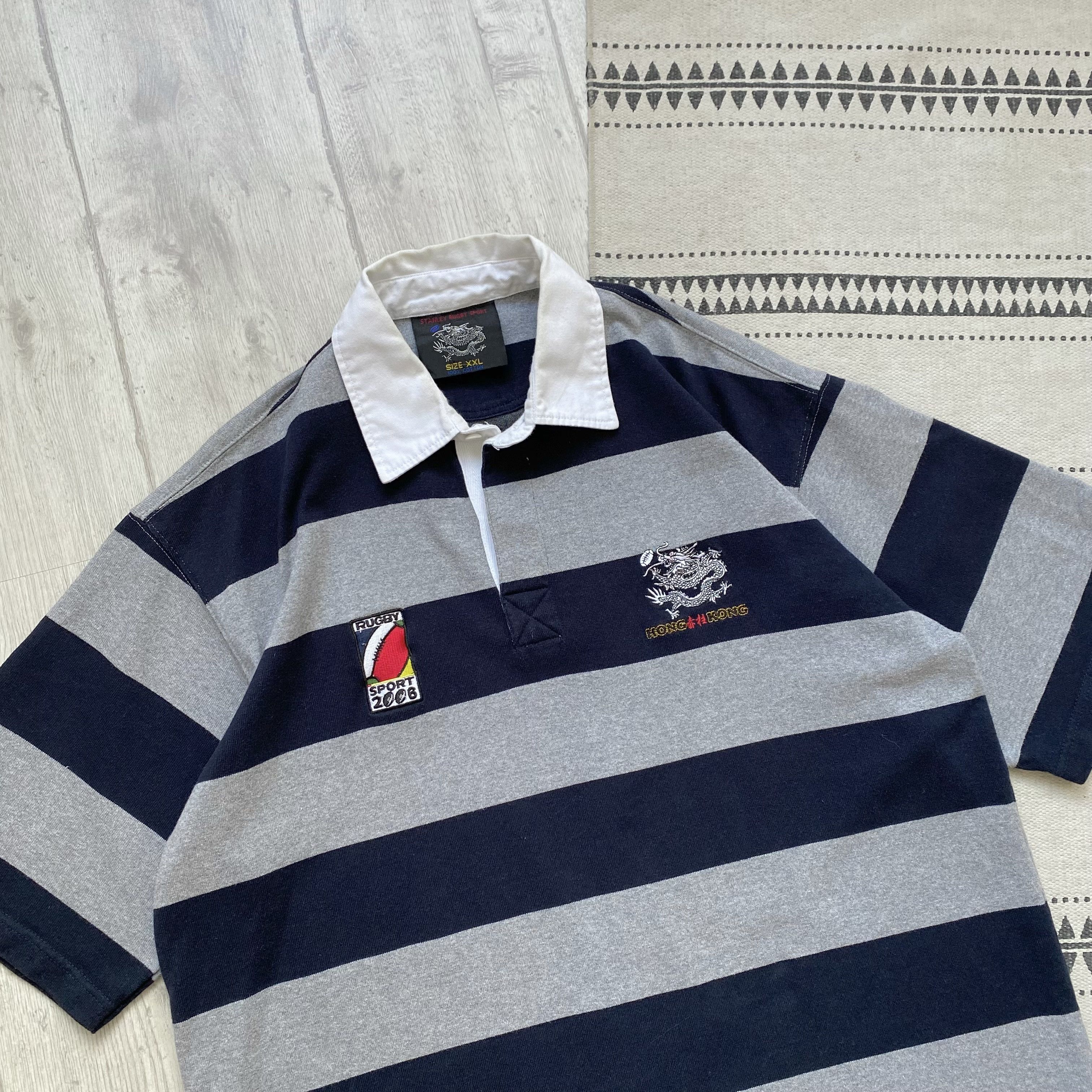 Japanese Brand 🏈 Vintage 06s Hong Kong Rugby jersey Polo Tee Blockore Size US XXL / EU 58 / 5 - 2 Thumbnail
