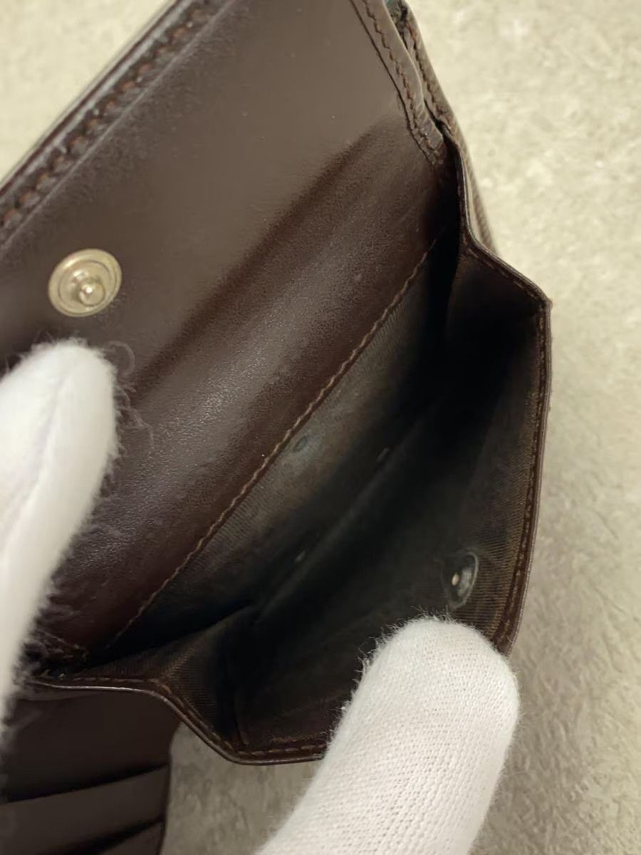 Fendi Fendi Zucca Pattern Leather Bi-Fold Wallet Brown Size ONE SIZE - 5 Thumbnail