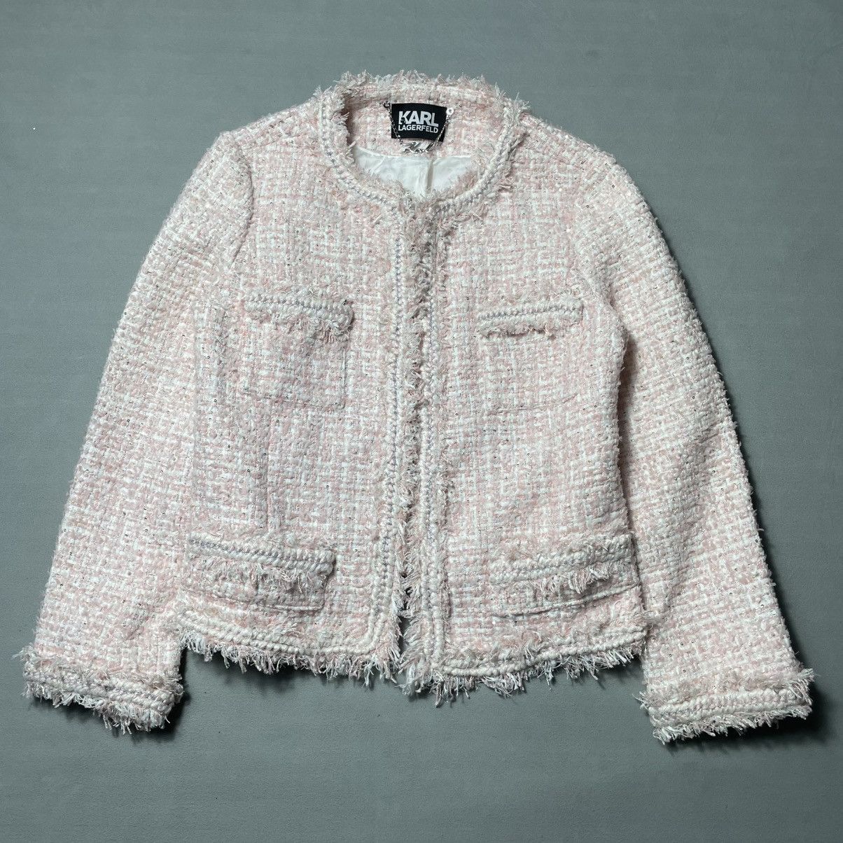 Karl Lagerfeld KARL LAGERFELD PINK TWEED Size M / US 6-8 / IT 42-44 - 14 Thumbnail