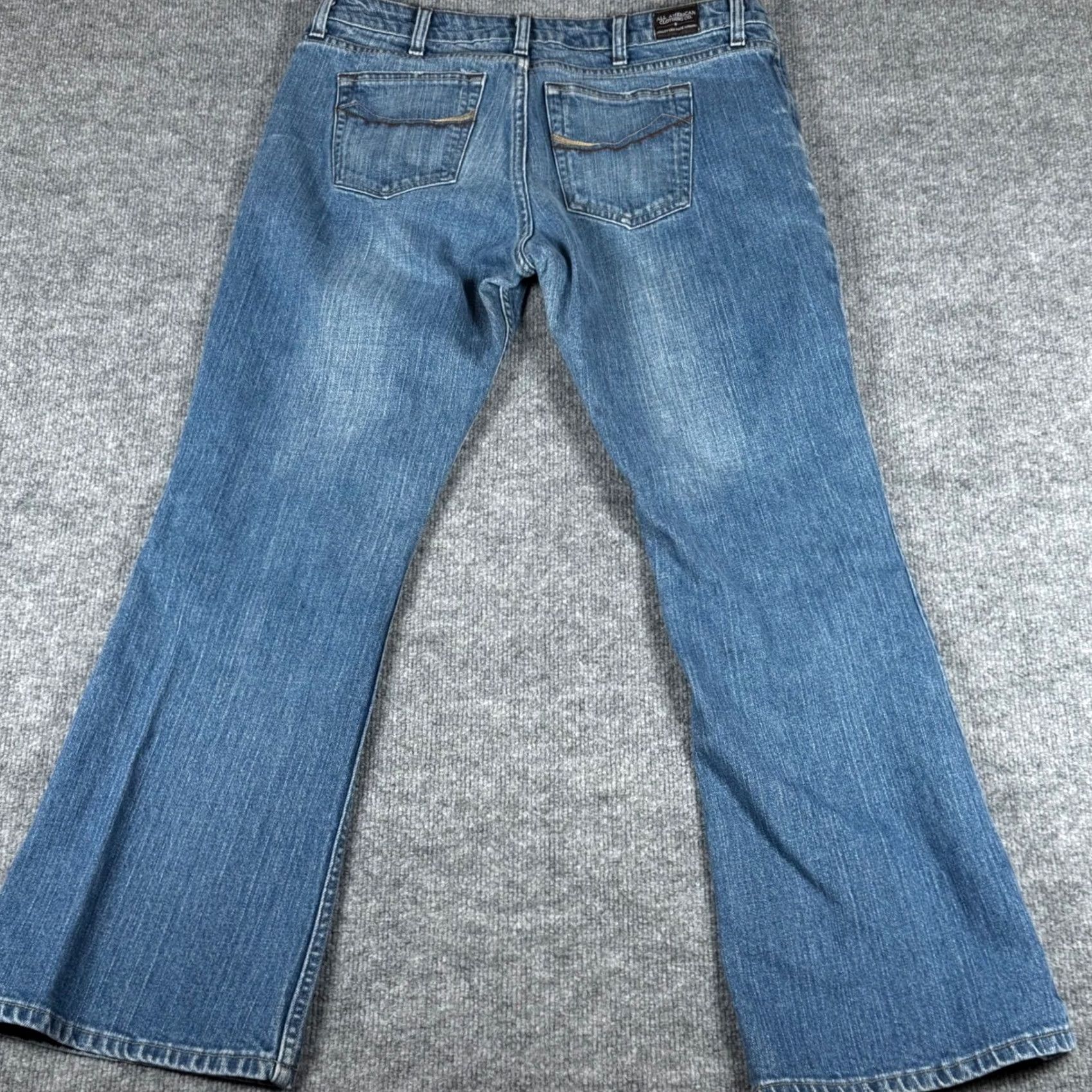 Vintage VINTAGE All American Clothing Co. Flare Leg Jeans Blue Denim 14A Womens Jeans Made USA Size 36" / US 14 / IT 50 - 3 Thumbnail