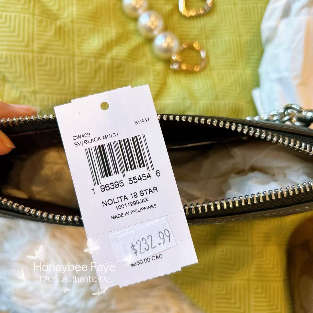 Coach Nolita 19 With Star Print CW409 plus extended chain Size ONE SIZE - 7 Thumbnail