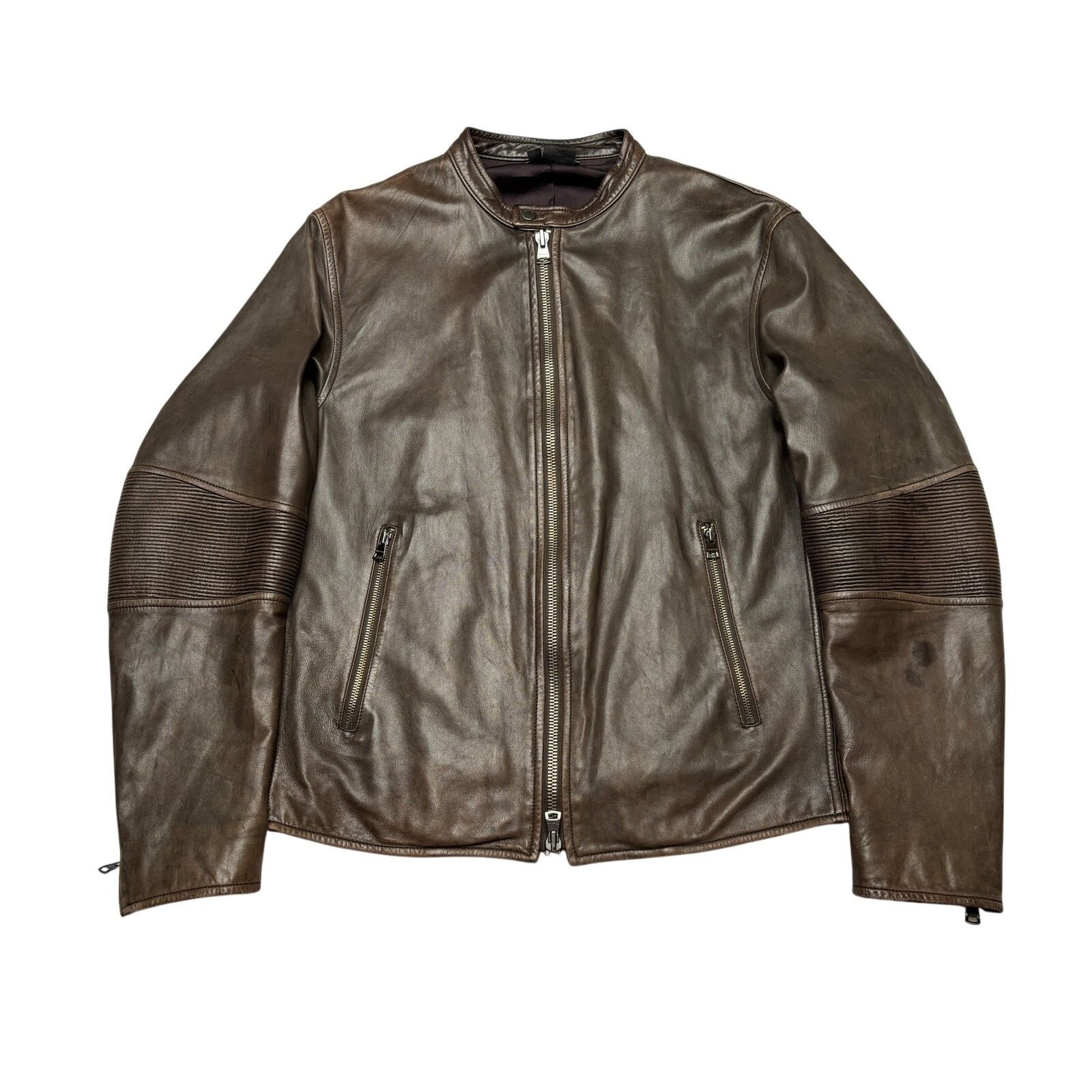 Theory Theory Jett Tomlin Leather Moto Jacket Men's XL Biker Size US XL / EU 56 / 4 - 1 Thumbnail
