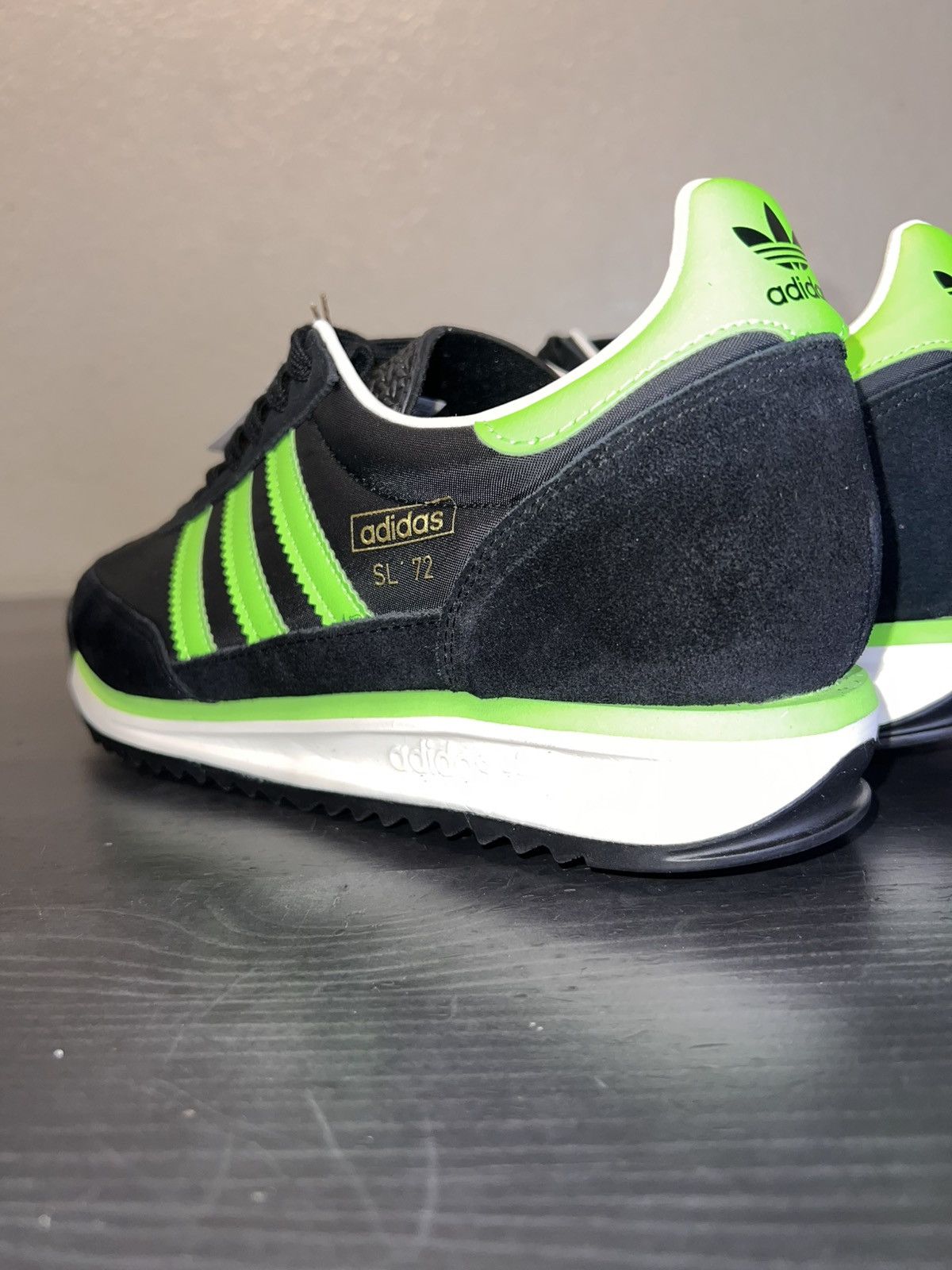 Adidas Adidas SL72 RS Black Solar Green Size 10 Size US 10 / EU 43 - 3 Thumbnail