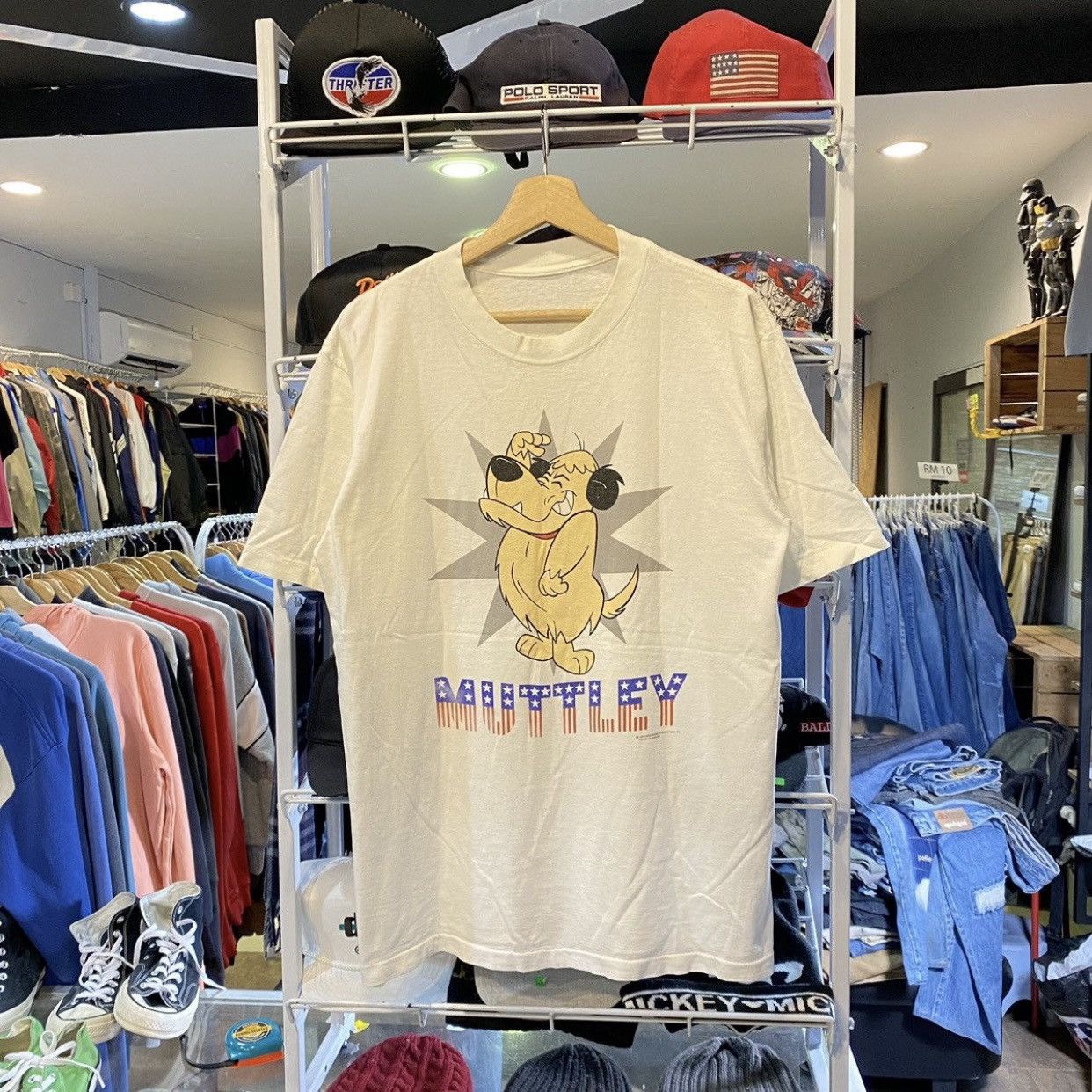 Vintage 90s Hanna-Barbera Wacky Races Muttley T-Shirt