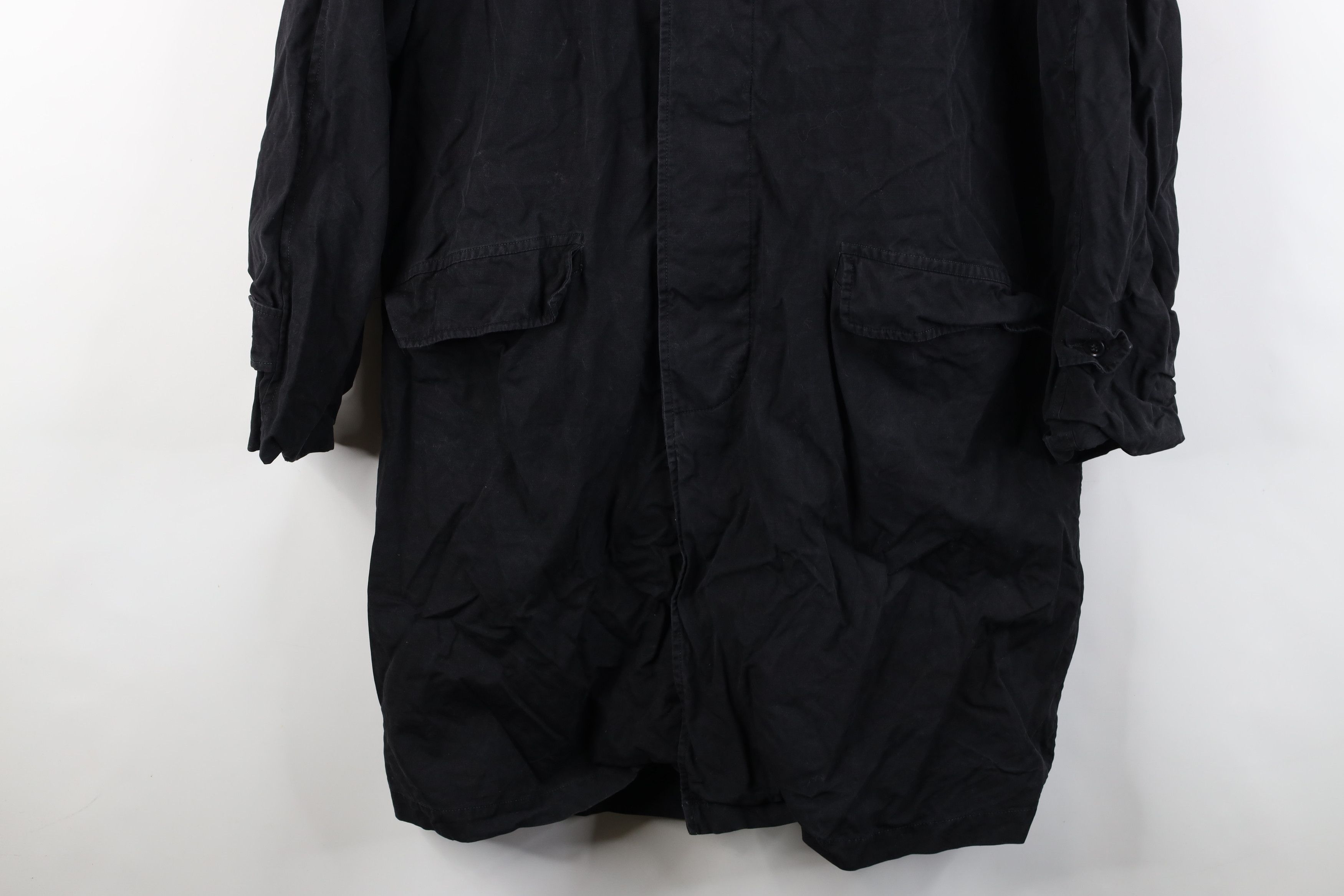 Vintage Vintage 60s Streetwear Trench Coat Rain Jacket Black Size US L / EU 52-54 / 3 - 3 Thumbnail