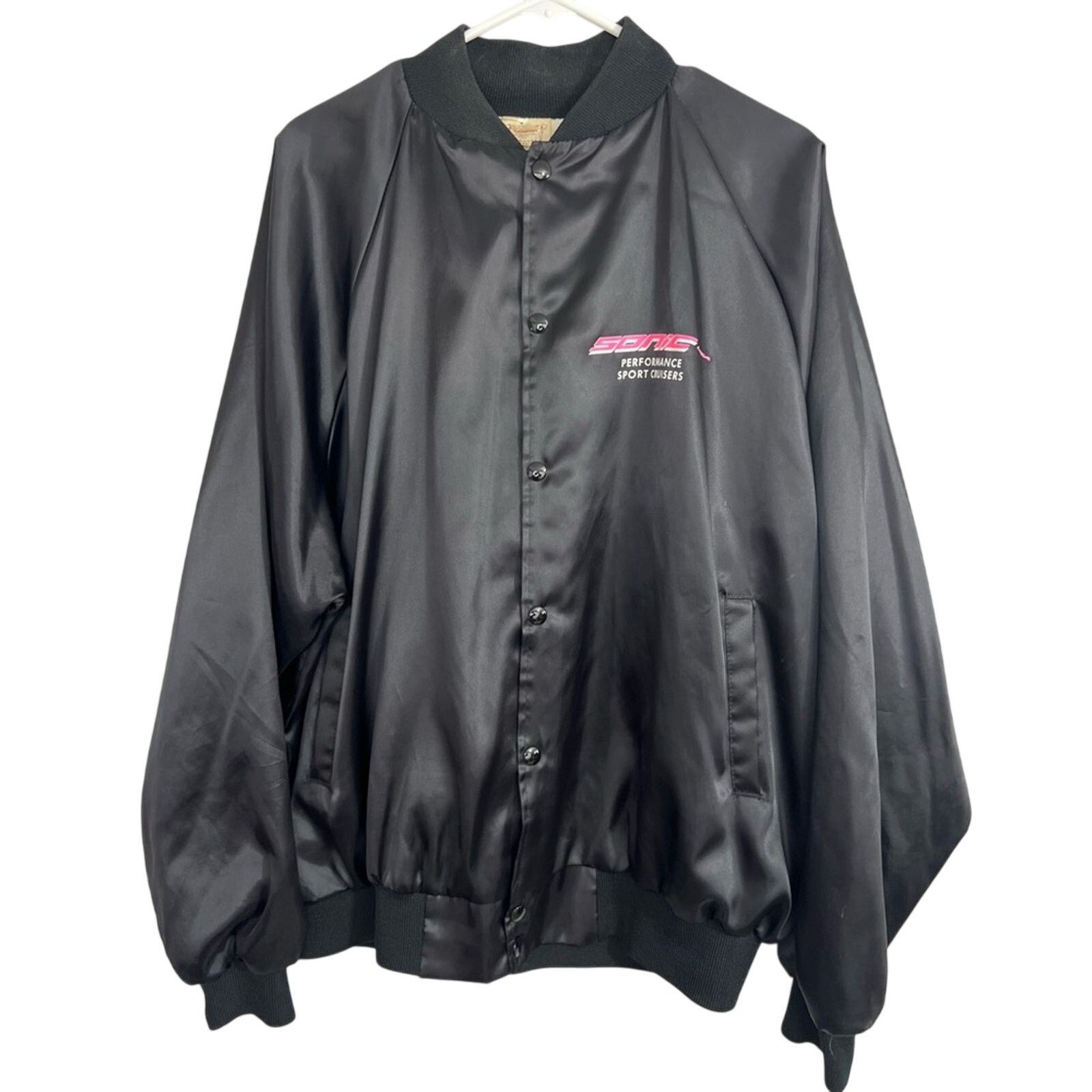 Auburn Sportswear Vintage 80s Sonic Power Boats Satin Racing Jacket XL CLEAN Size US XL / EU 56 / 4 - 2 Thumbnail